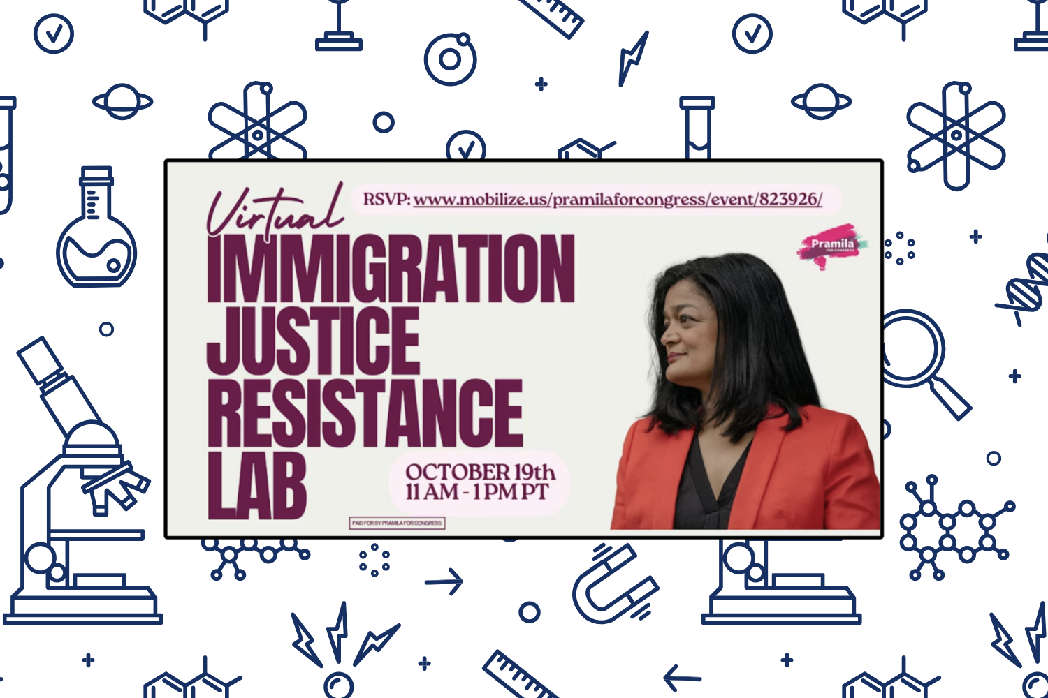 Pramila Jayapal's Resistance Lab: OctoBER Virtual Organizing Training
