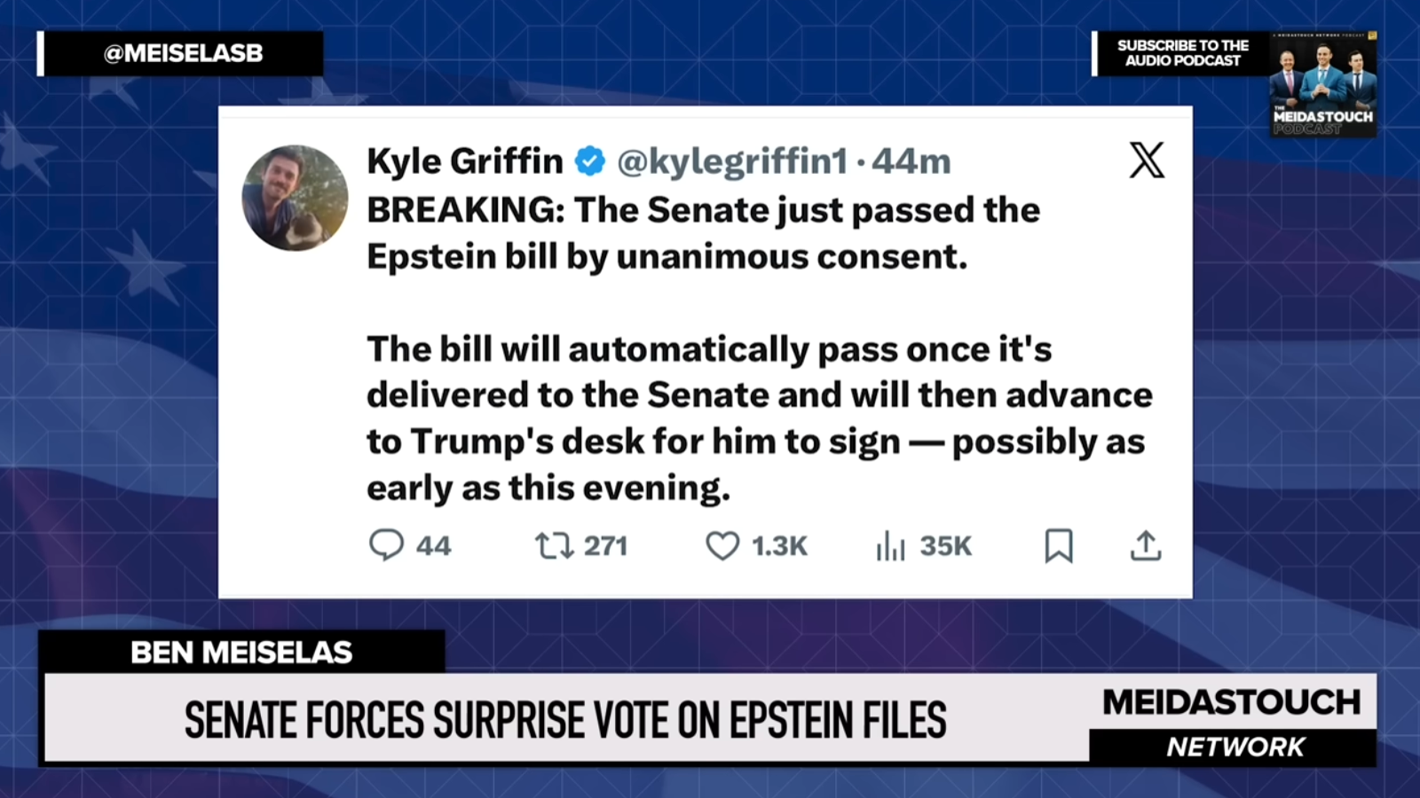 Senate forces SURPRISE VOTE on Epstein Files…AND IT PASSES!!