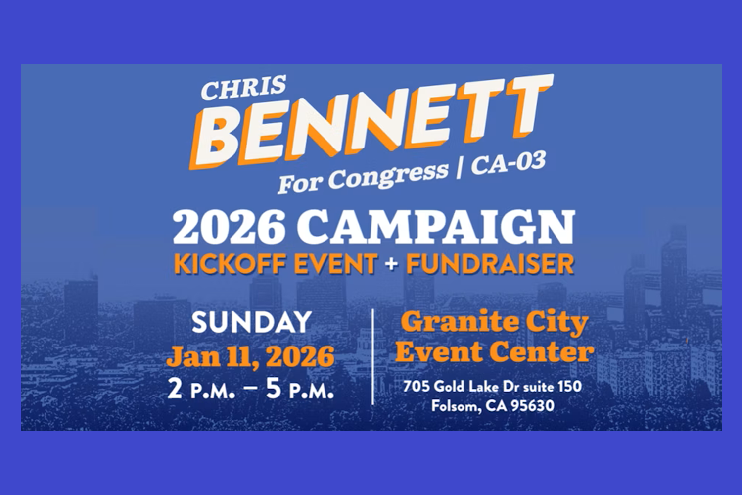 Chris Bennett Community Town Hall + Fundraiser
