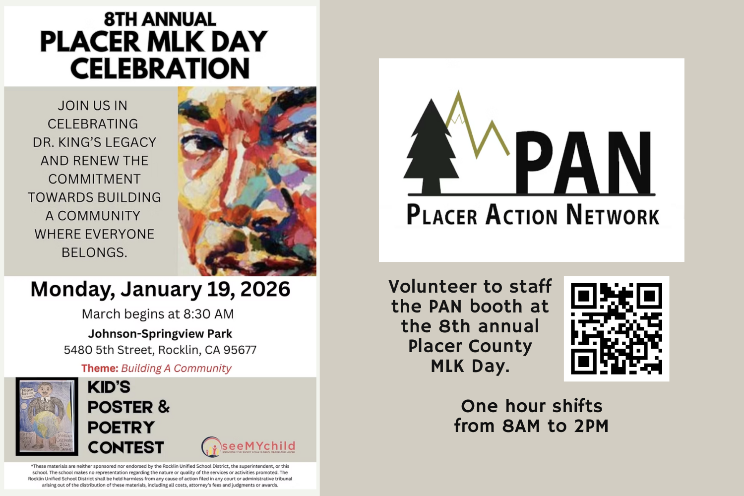 PAN at the Martin Luther King Day Celebration