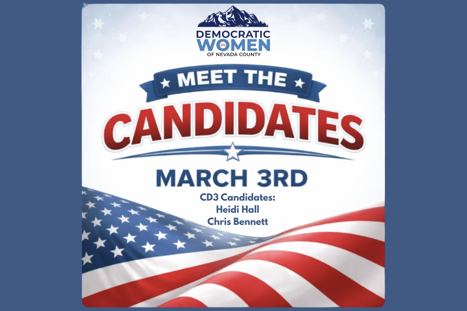 Meet the CD3 Candidates in Grass Valley