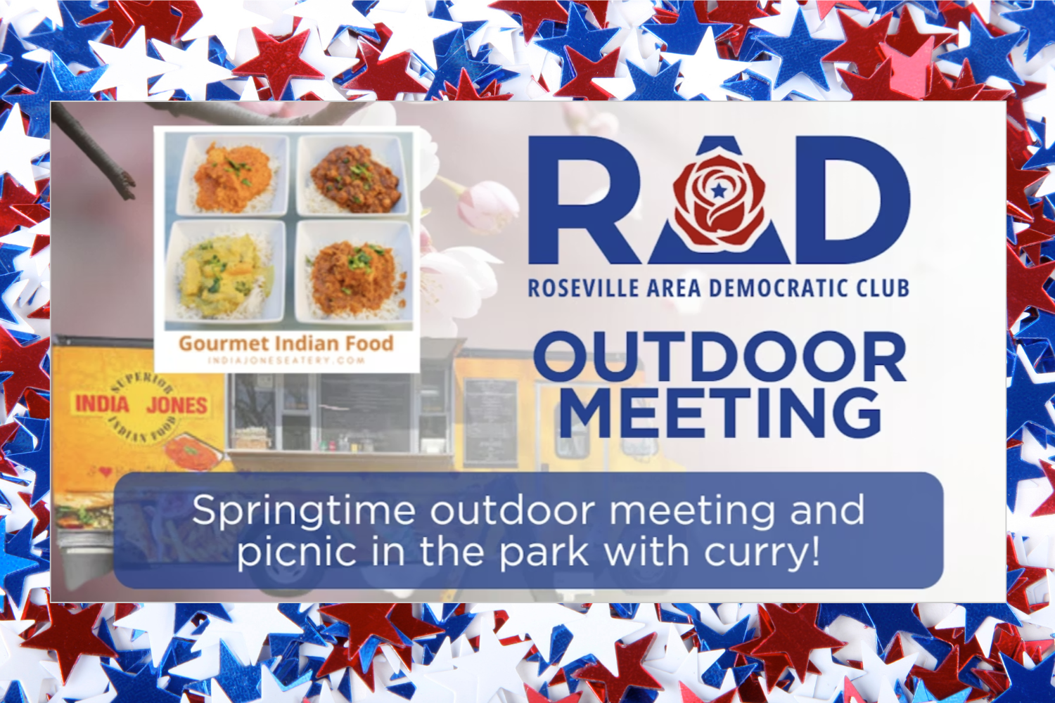 APRIL Roseville Area Democratic Club General Meeting (outdoors)