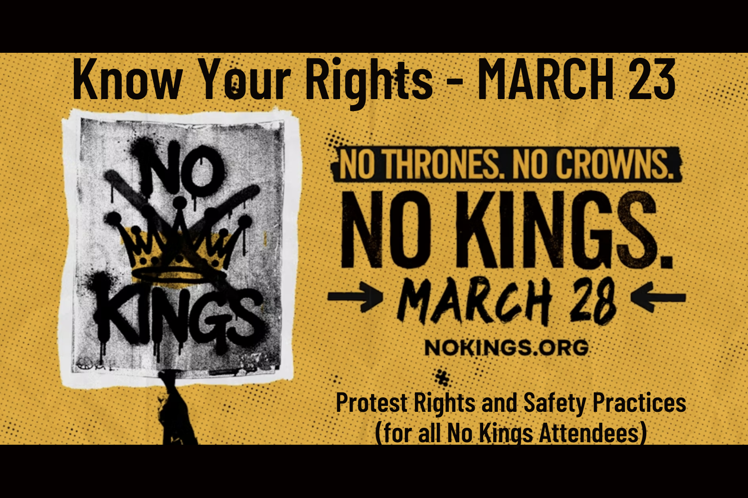 Know Your Rights: Protest Rights and Safety Practices (for all No Kings Attendees)