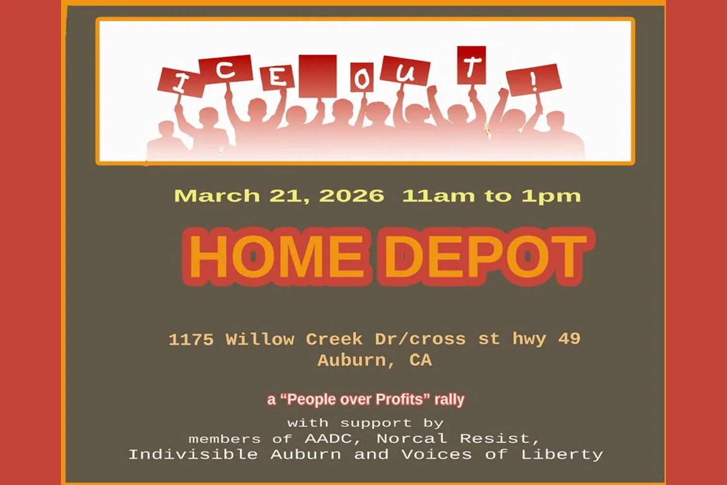 I.C.E. Out of Home Depot