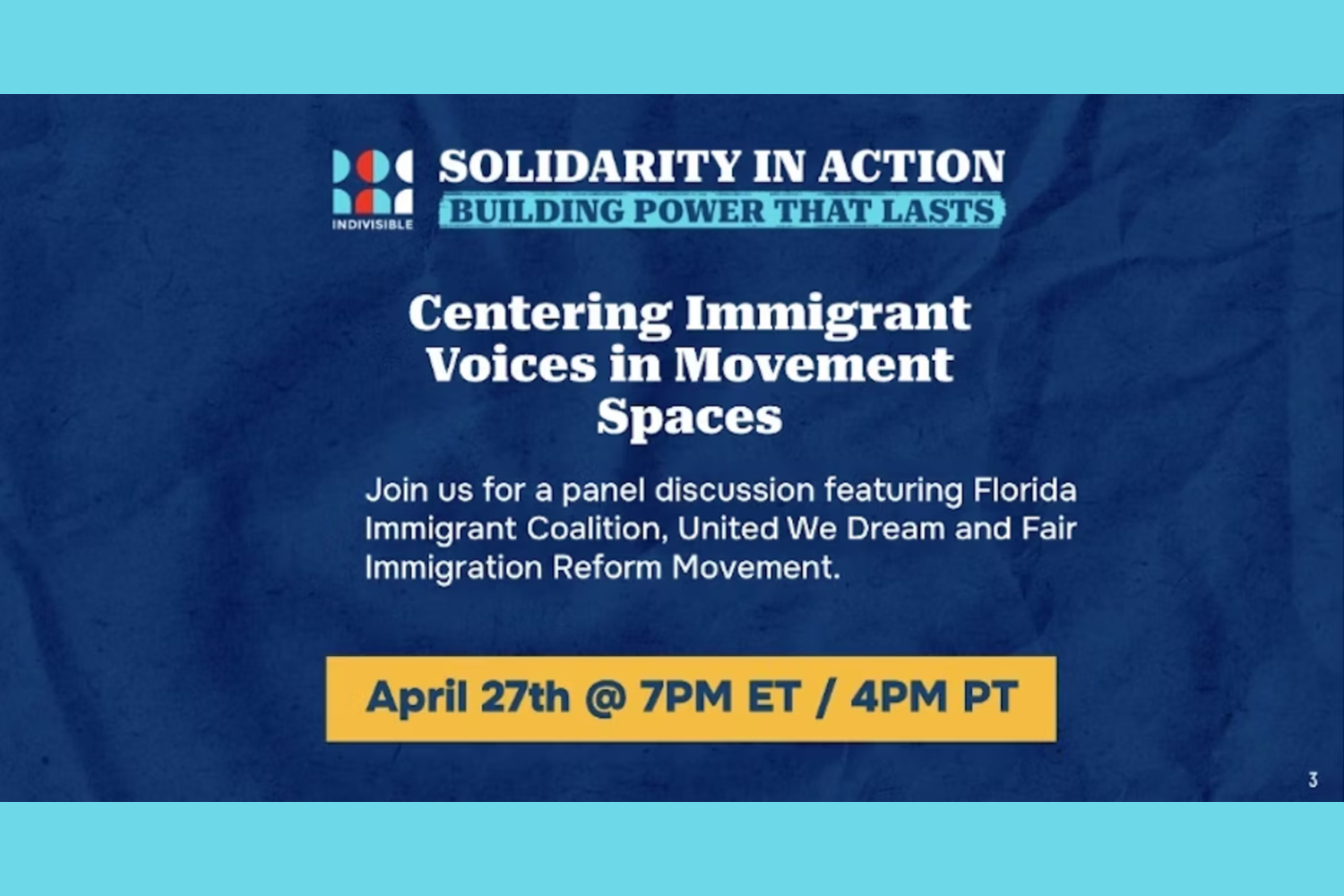 Centering Immigrant Voices in Movement Work