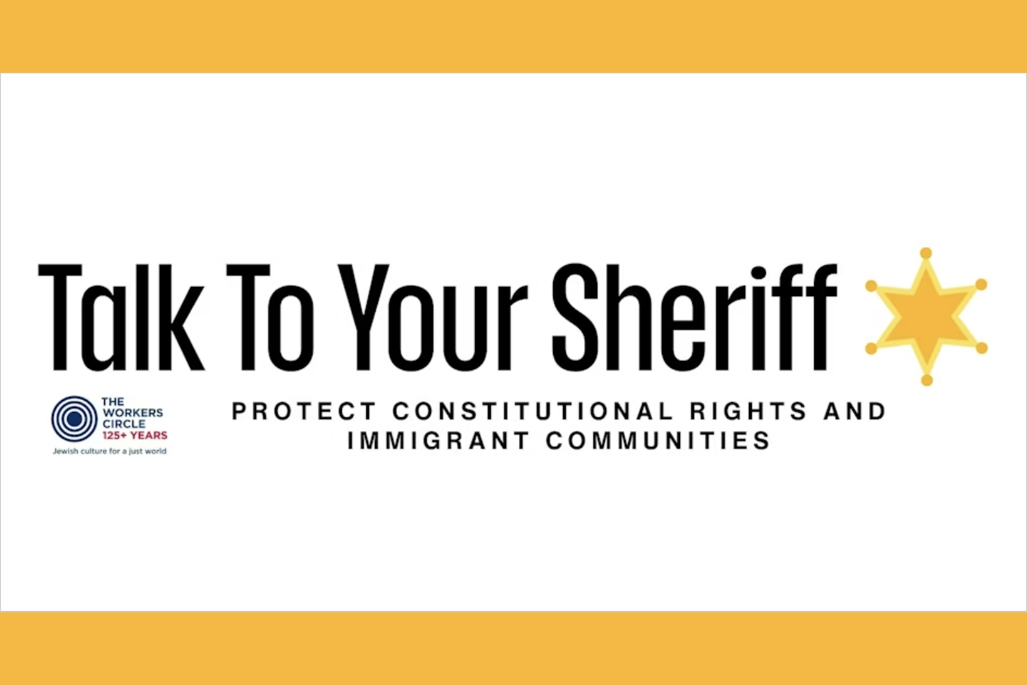 Talk to Your Sheriff Movement Call
