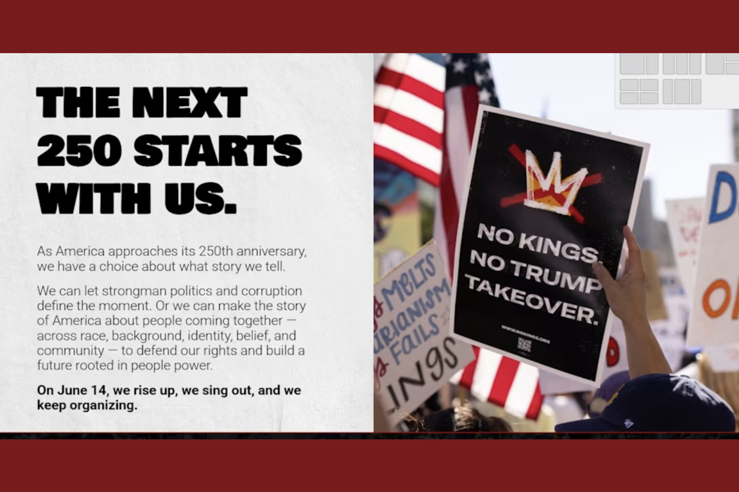 PWD joins the NO KINGS RALLY