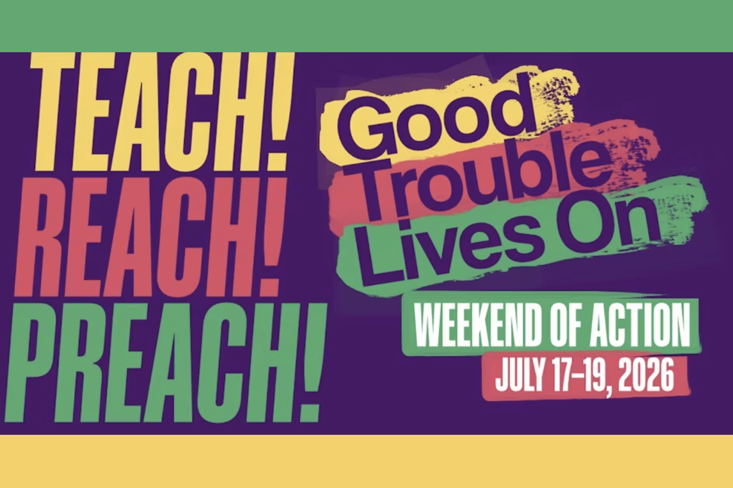 Good Trouble Lives On Rally - Indivisible Roseville