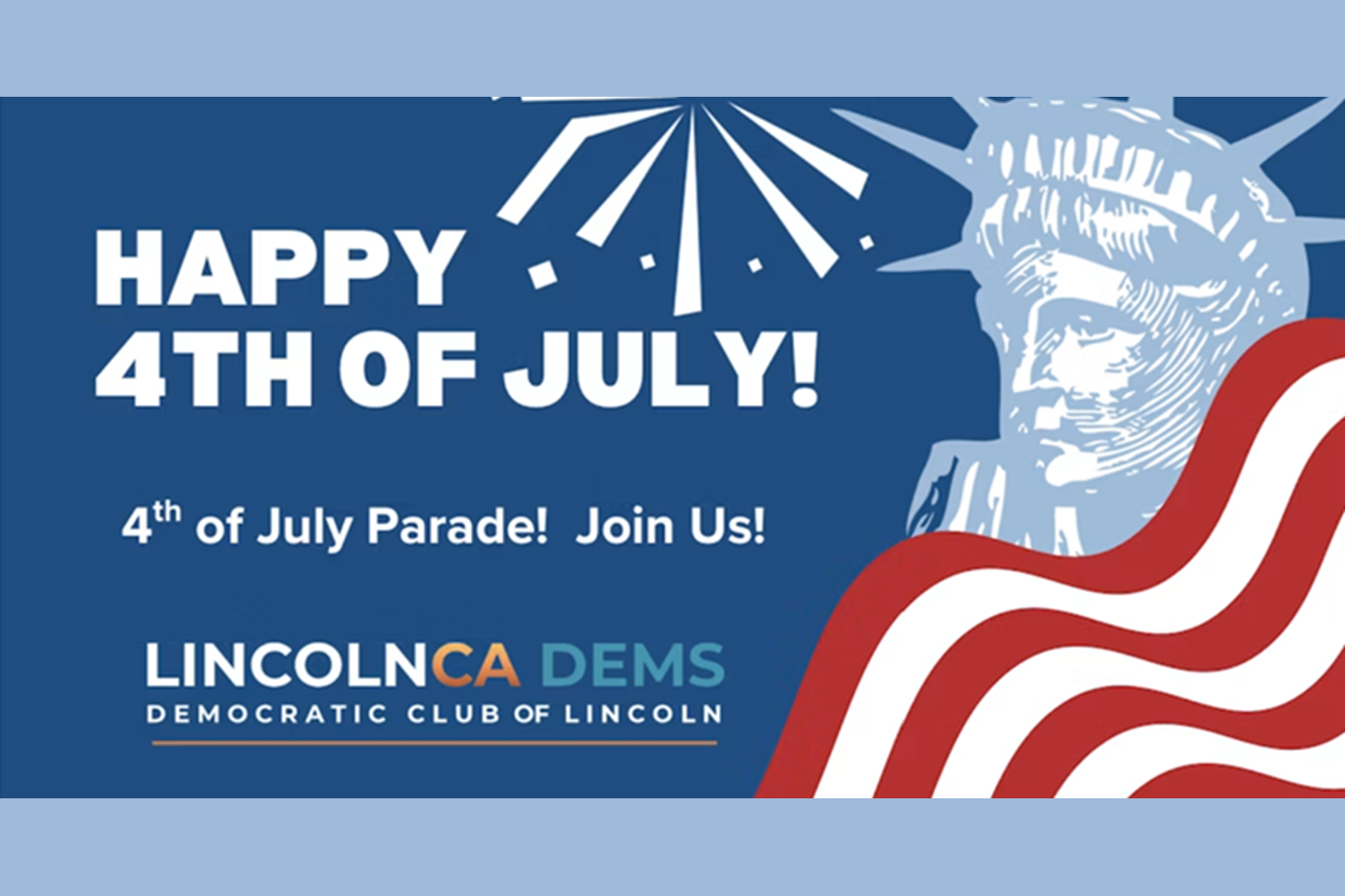 LincolnCA Dems - 4th of July Parade