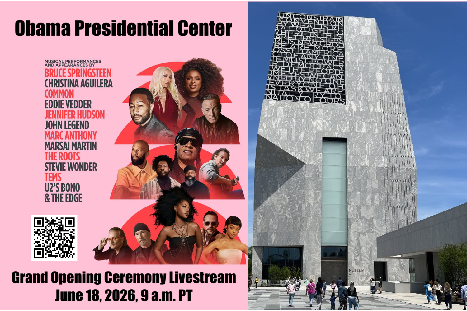 Obama Presidential Center Grand Opening Ceremony