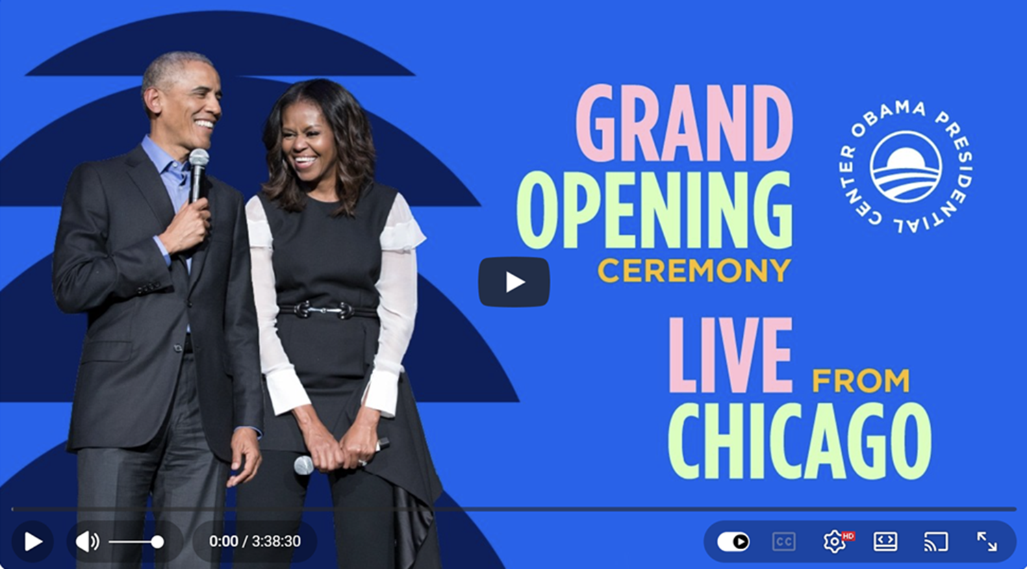 Grand Opening Ceremony at the Obama Presidential Center