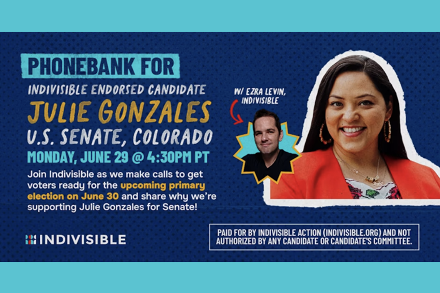 Indivisible for Julie Gonzales for U.S. Senate Phonebanks