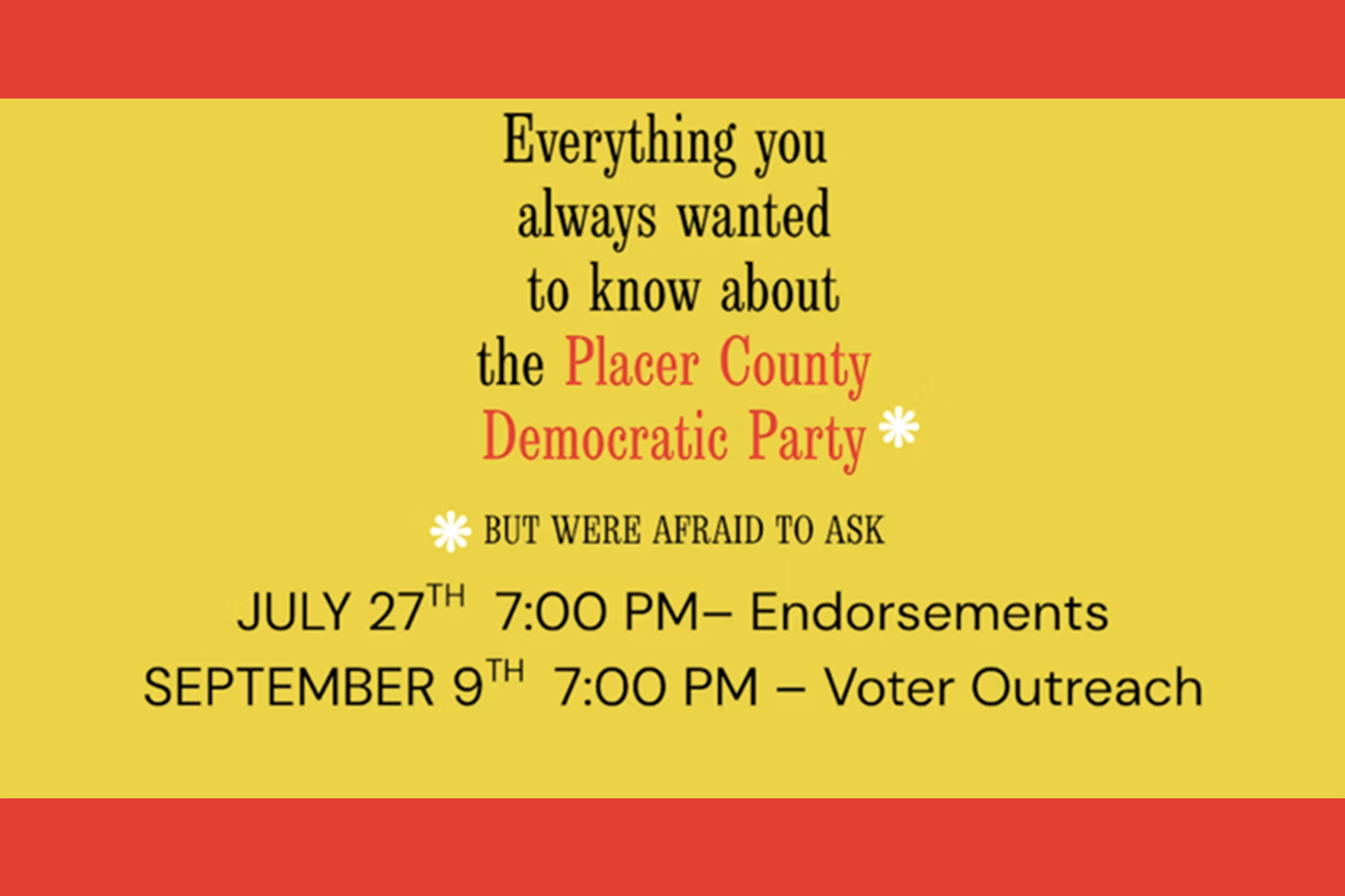 Placer Dems Democracy Academy