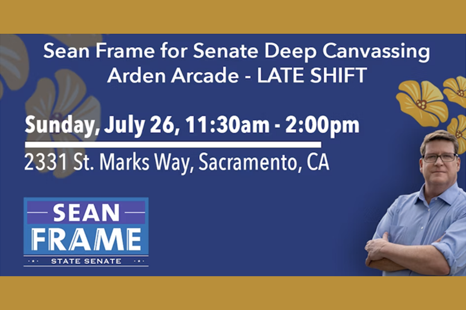 Sean Frame for Senate Sunday Canvass - LATE SHIFT