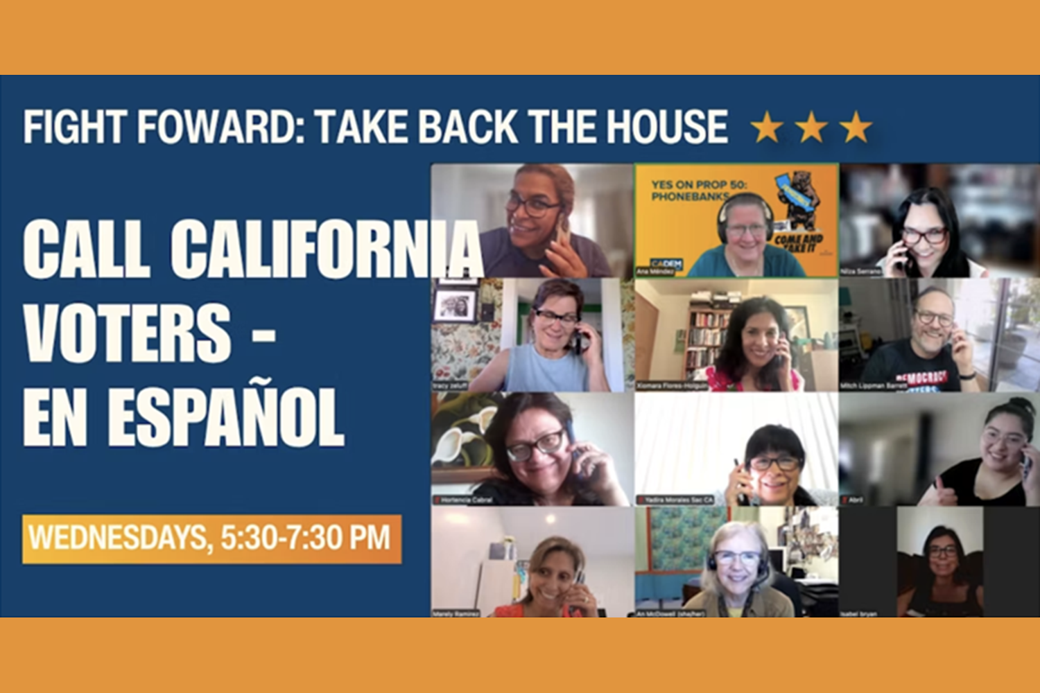 Take Back the House Phonebanks - EN ESPAÑOL