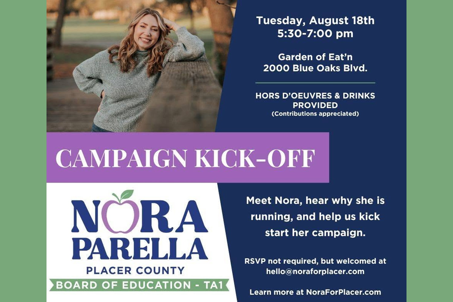 Nora Parella Campaign Kick-off