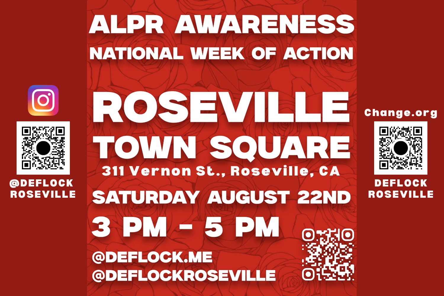 National Week of Action Against ALPRs - DeFlock Roseville