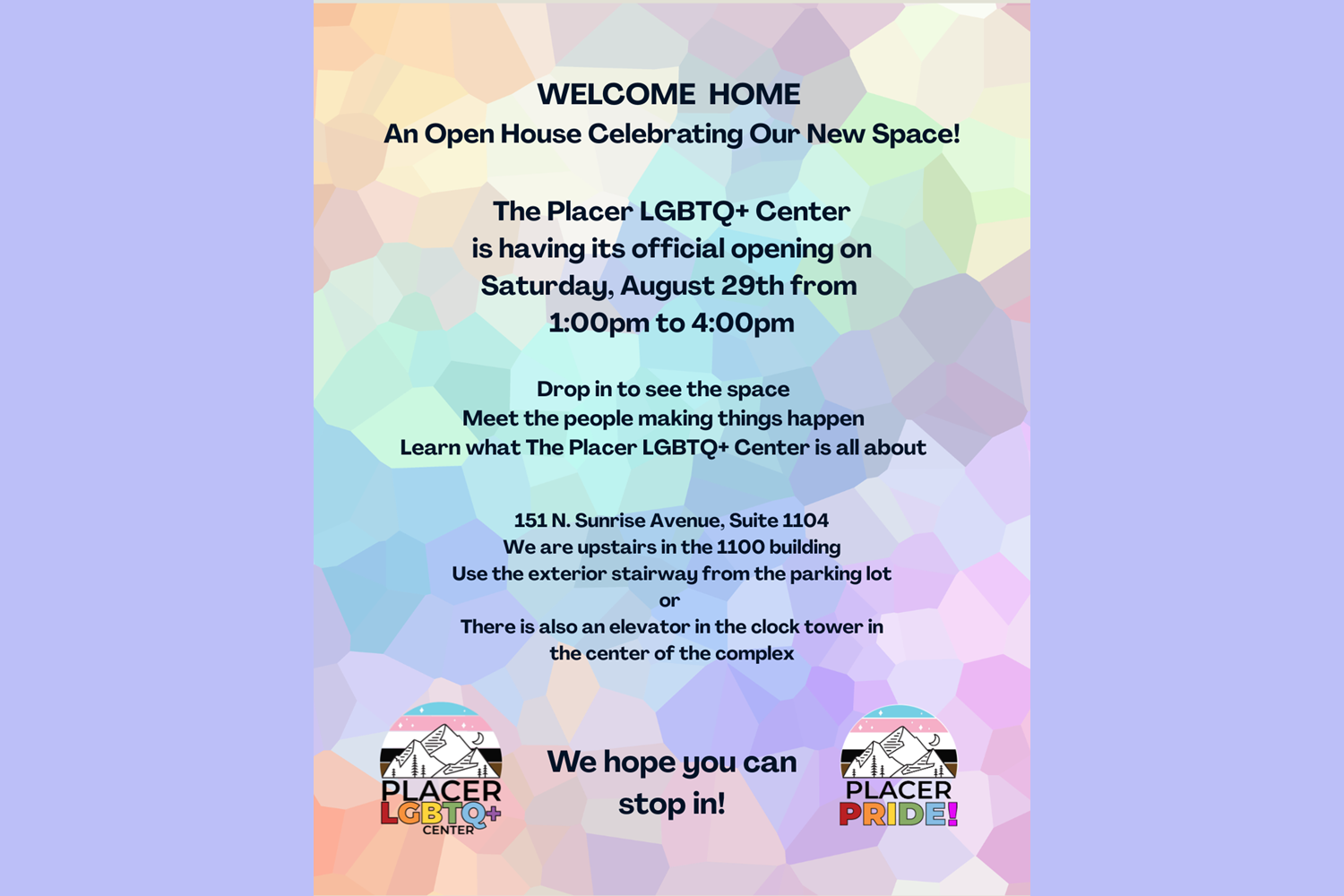 The Placer LGBTQ+ Center Open House