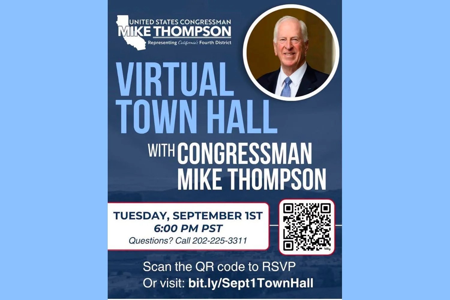 September 2026 Virtual Town Hall with Rep. Mike Thompson