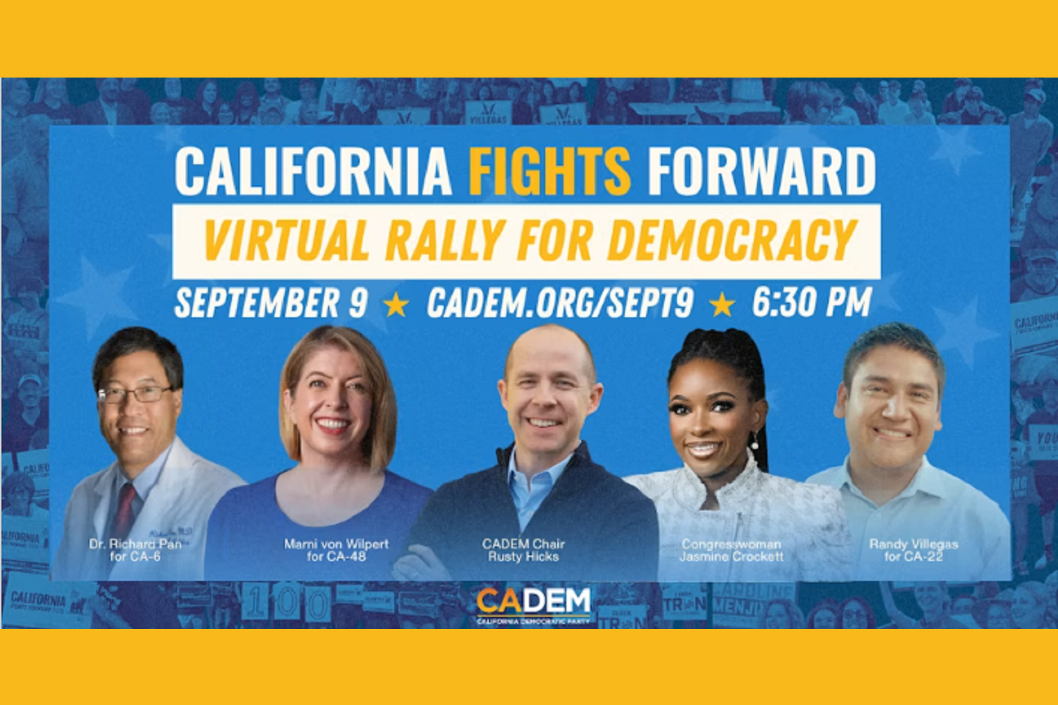 California Fights Forward Virtual Rally for Democracy