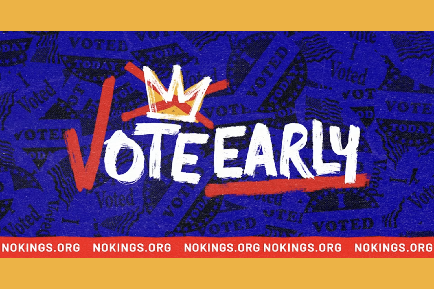 No Kings: Vote Early Fair Oaks-Carmichael, Sacramento, California