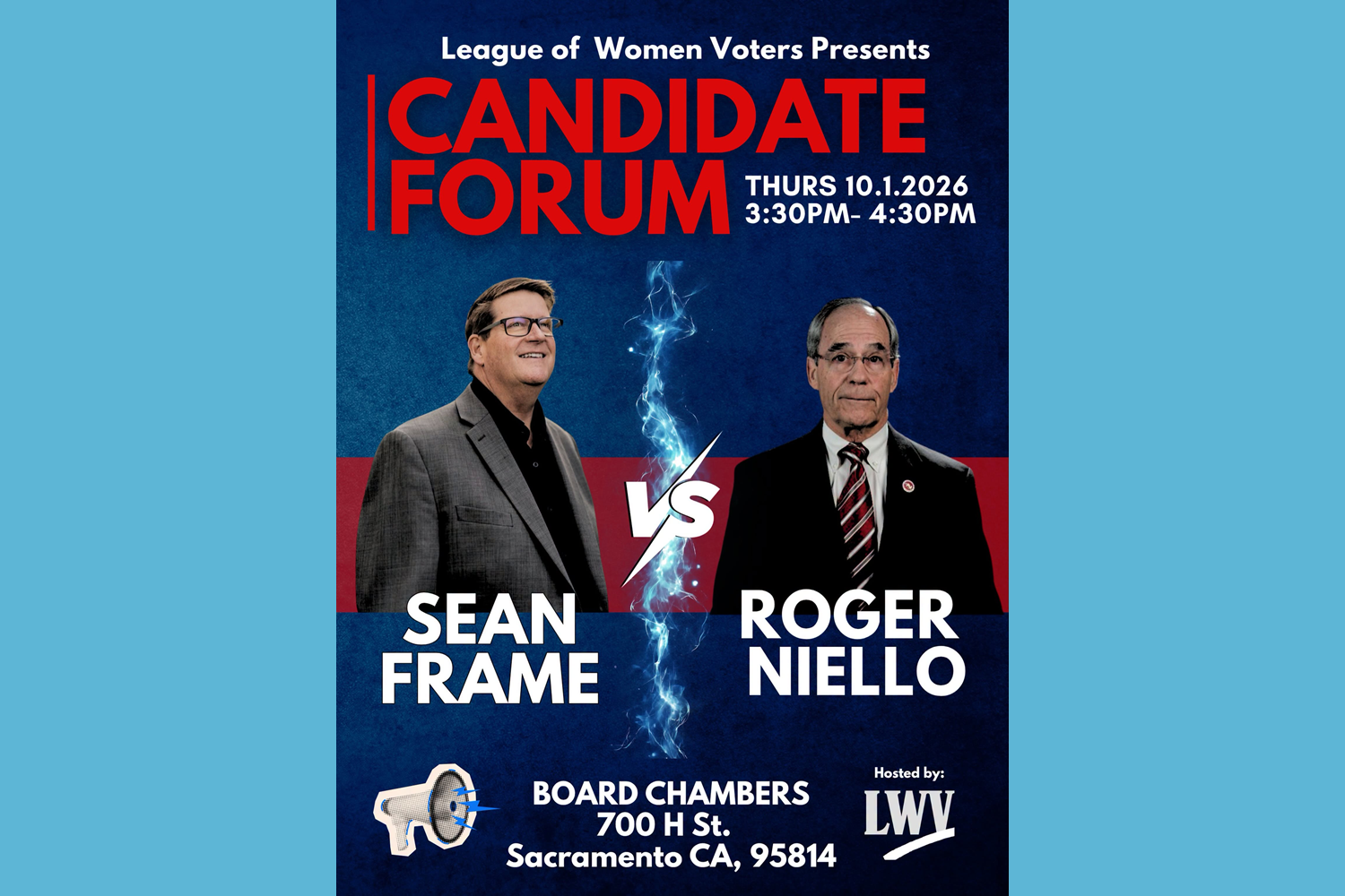 Candidate Forum with Sean Frame & Roger Niello