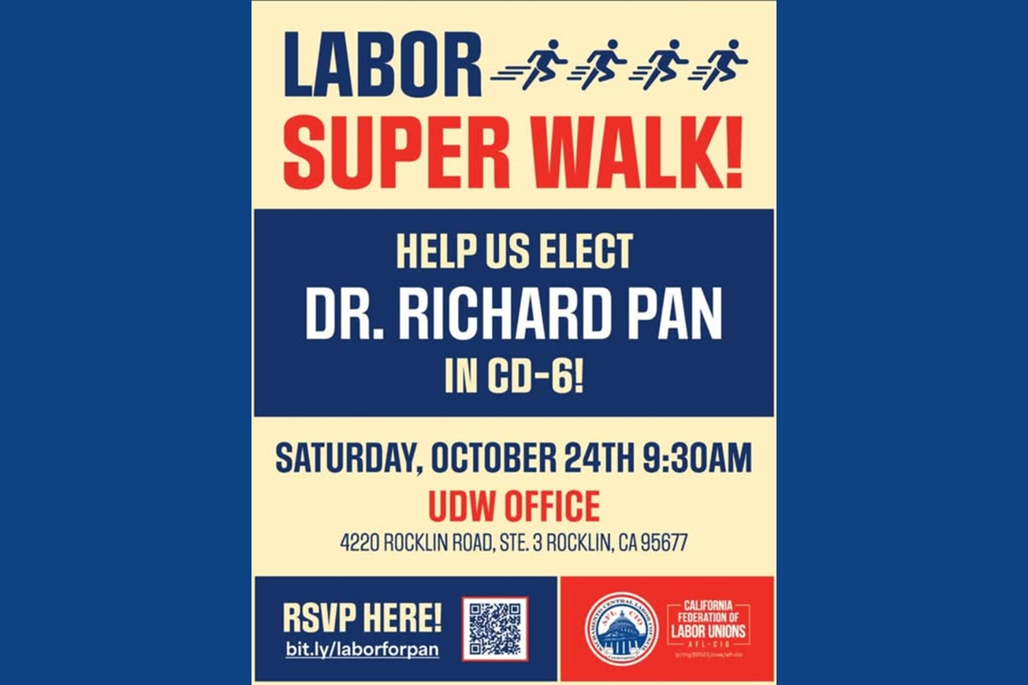 Labor Super Walk for Richard Pan