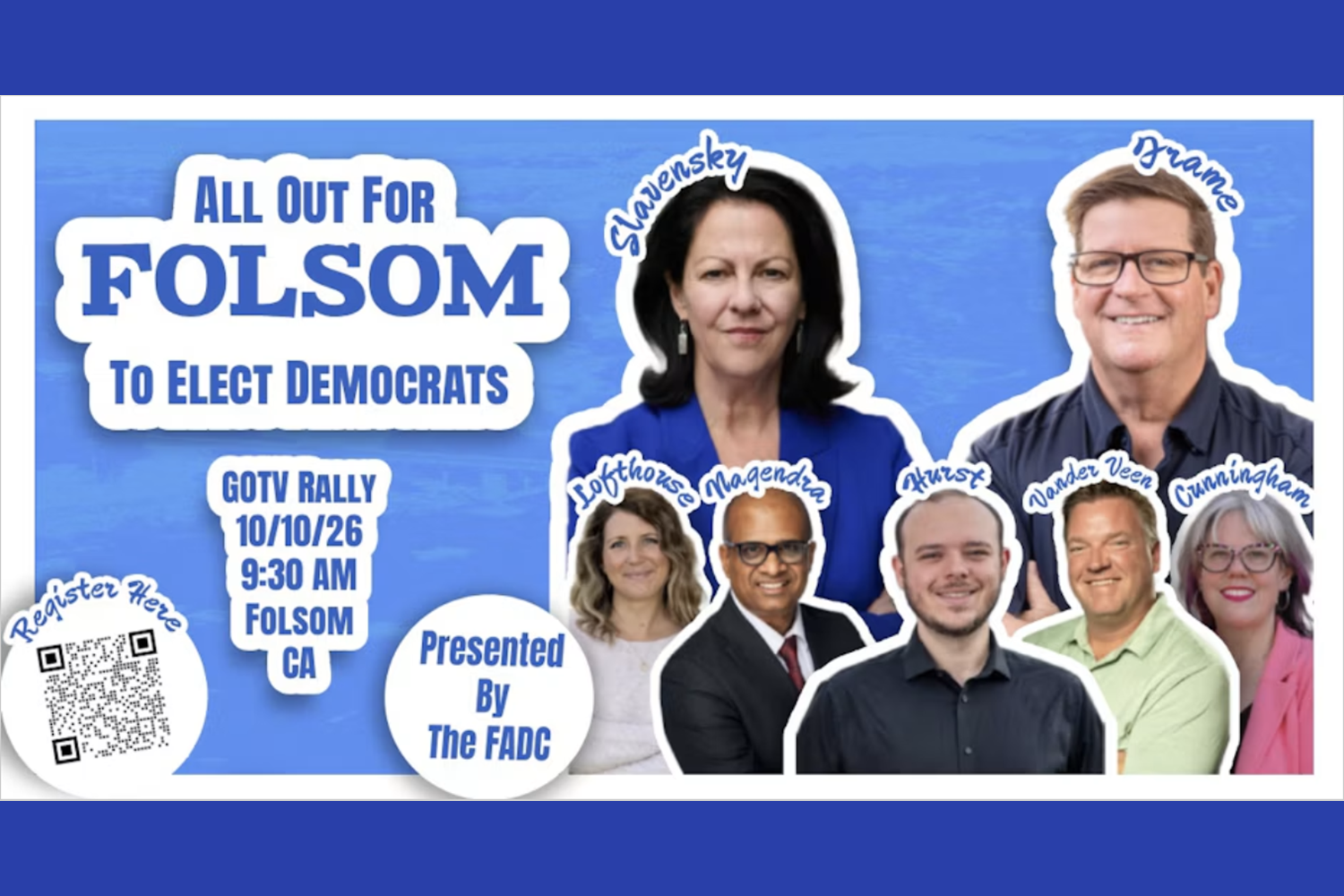 FADC's Blue Wave: GOTV Rally w/ Amy Slavensky and Sean Frame!