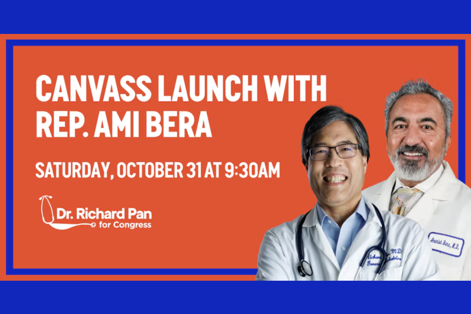 Flip the House: Canvass Launch in Placer County with Congressman Bera and Dr. Pan
