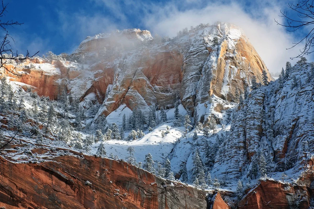 "Frosted Peaks," Zion