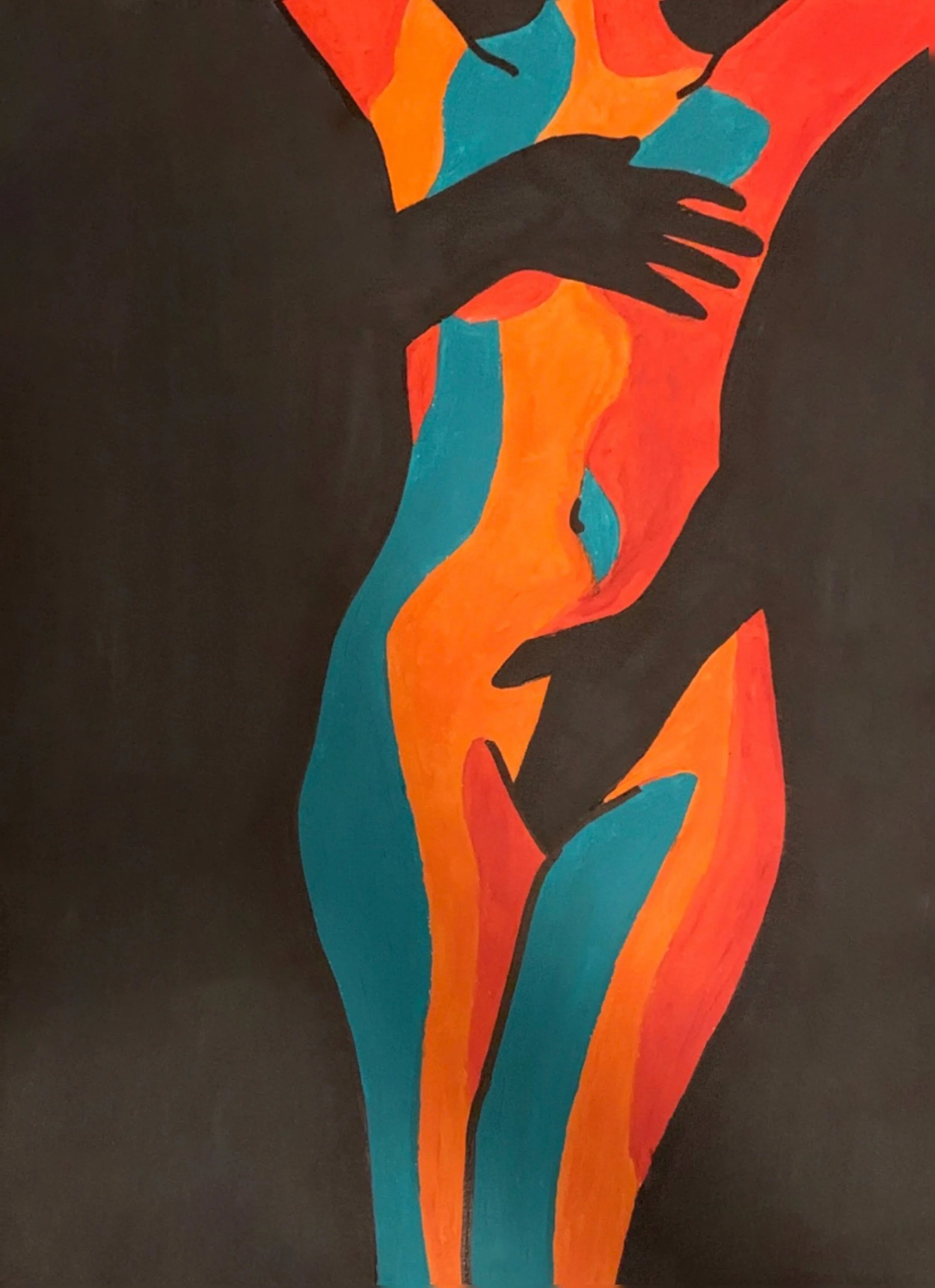 Loved by Darkness (2023)
Media: Acrylic Market and Sharpie