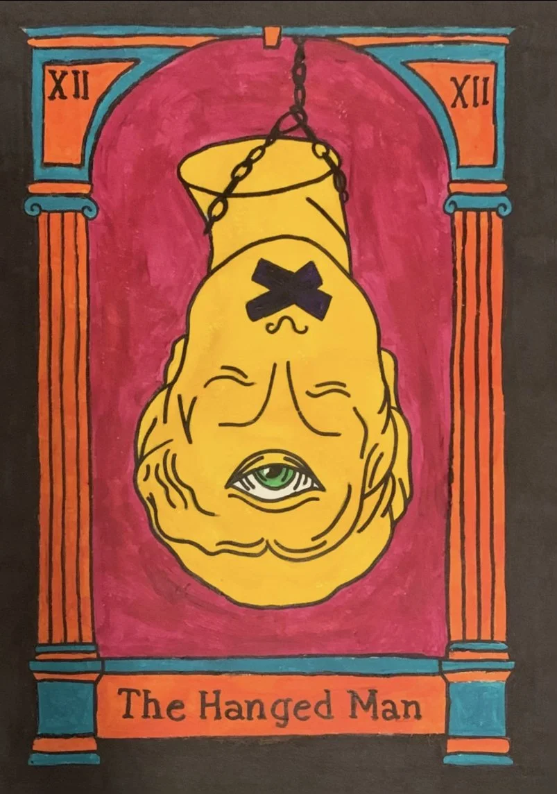 The Hanged Man (2023)
Media: Acrylic Marker and Sharpie