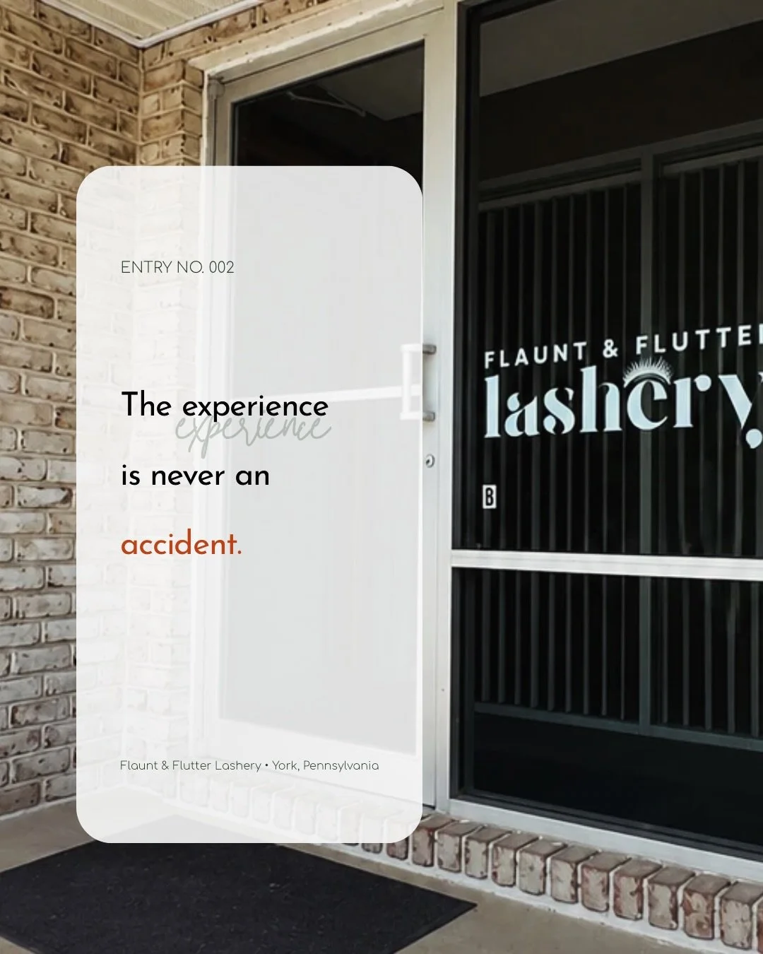 The experience is never an accident.

Inside my York, PA lash studio, the details are intentional&mdash;from the environment to the way each lash appointment is paced.

Some of my favorite things to hear after a lash appointment have nothing to do wi