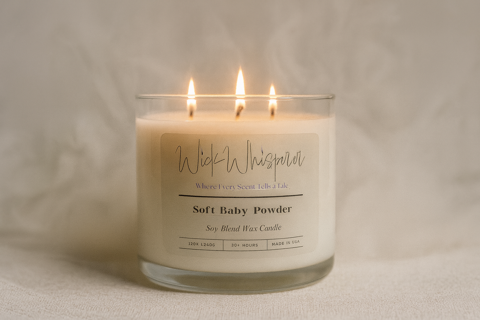 Soft Baby Powder Candle