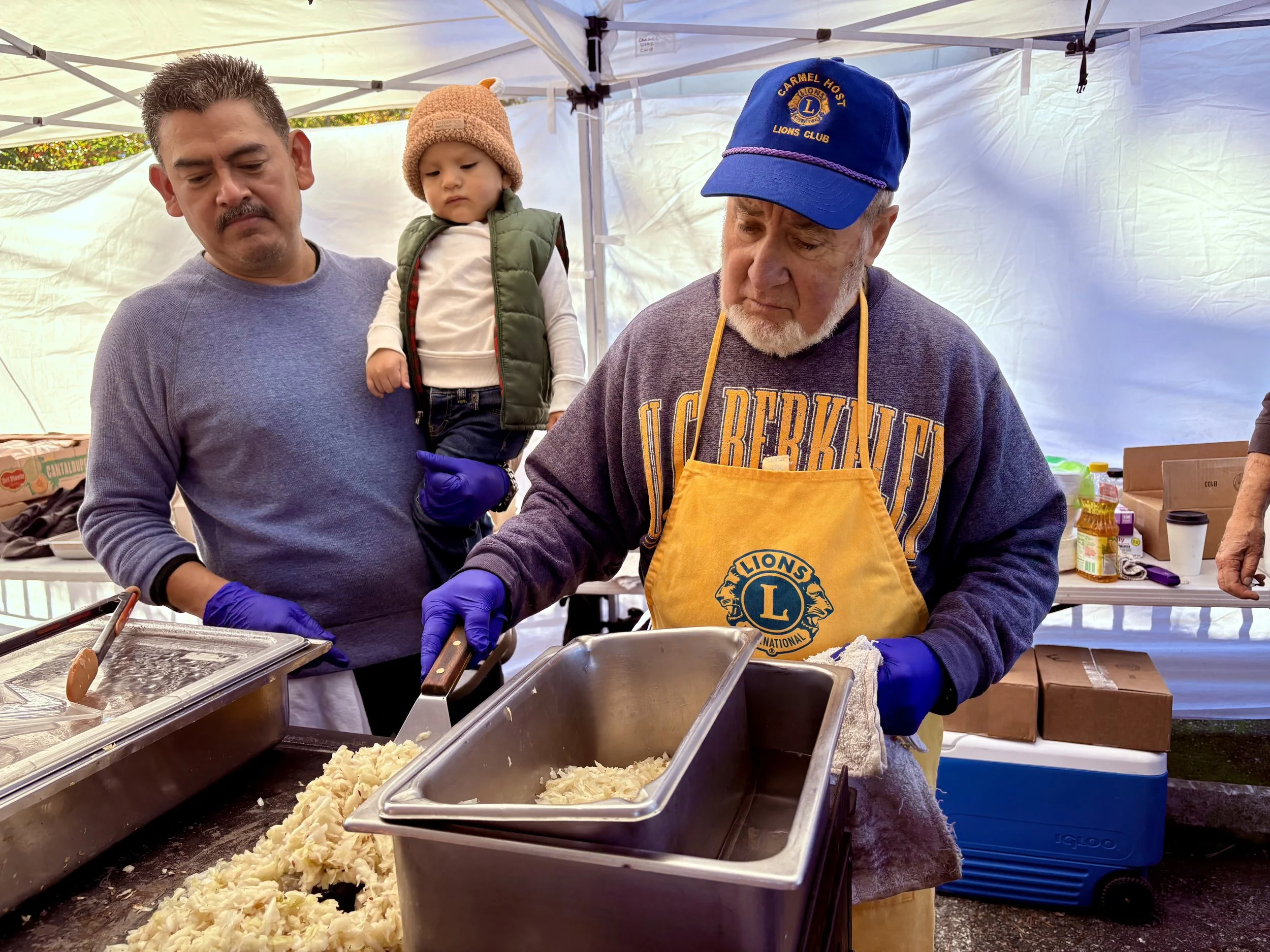 The cooks, all three