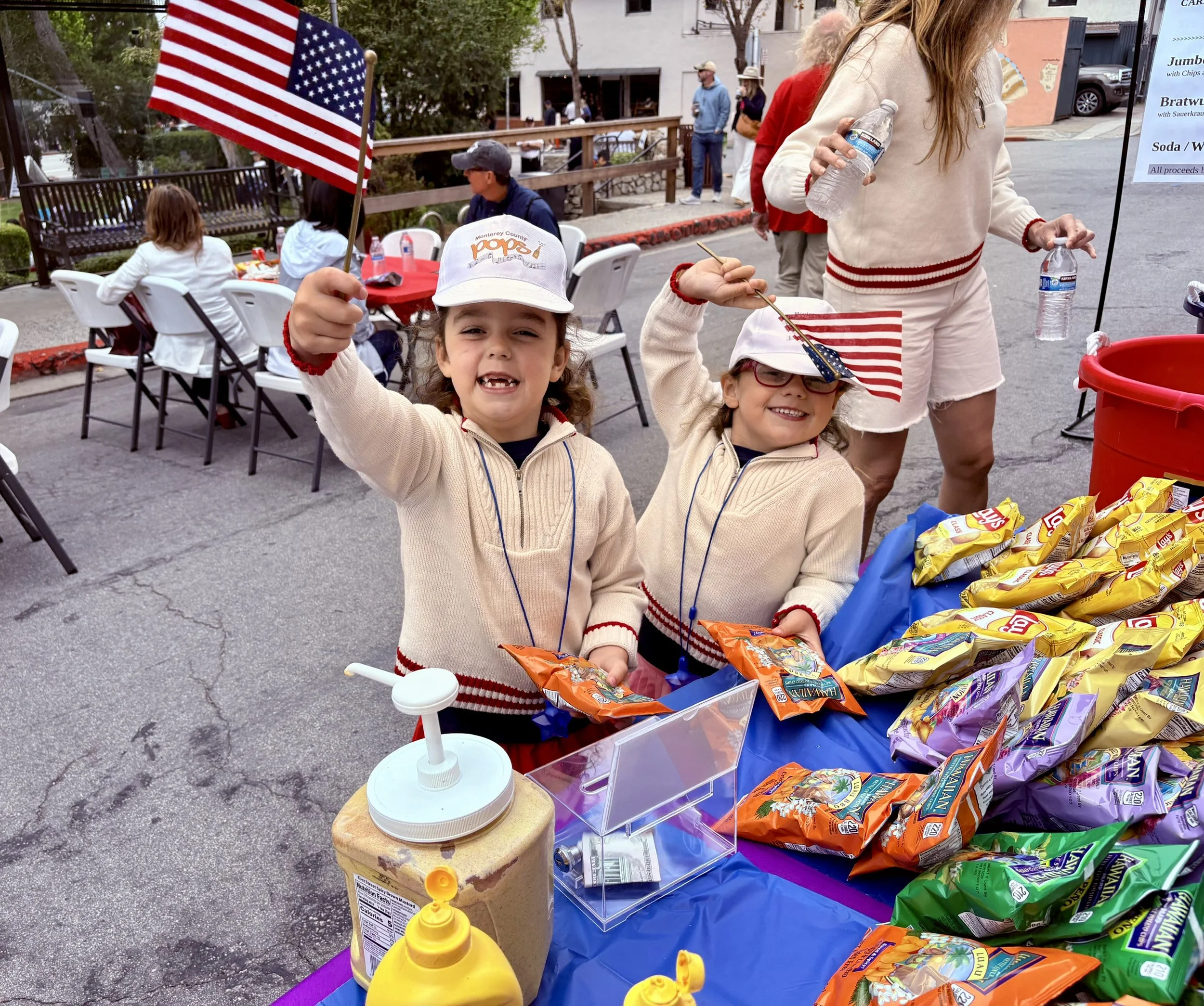 hurray for the red, white, and hot dogs!