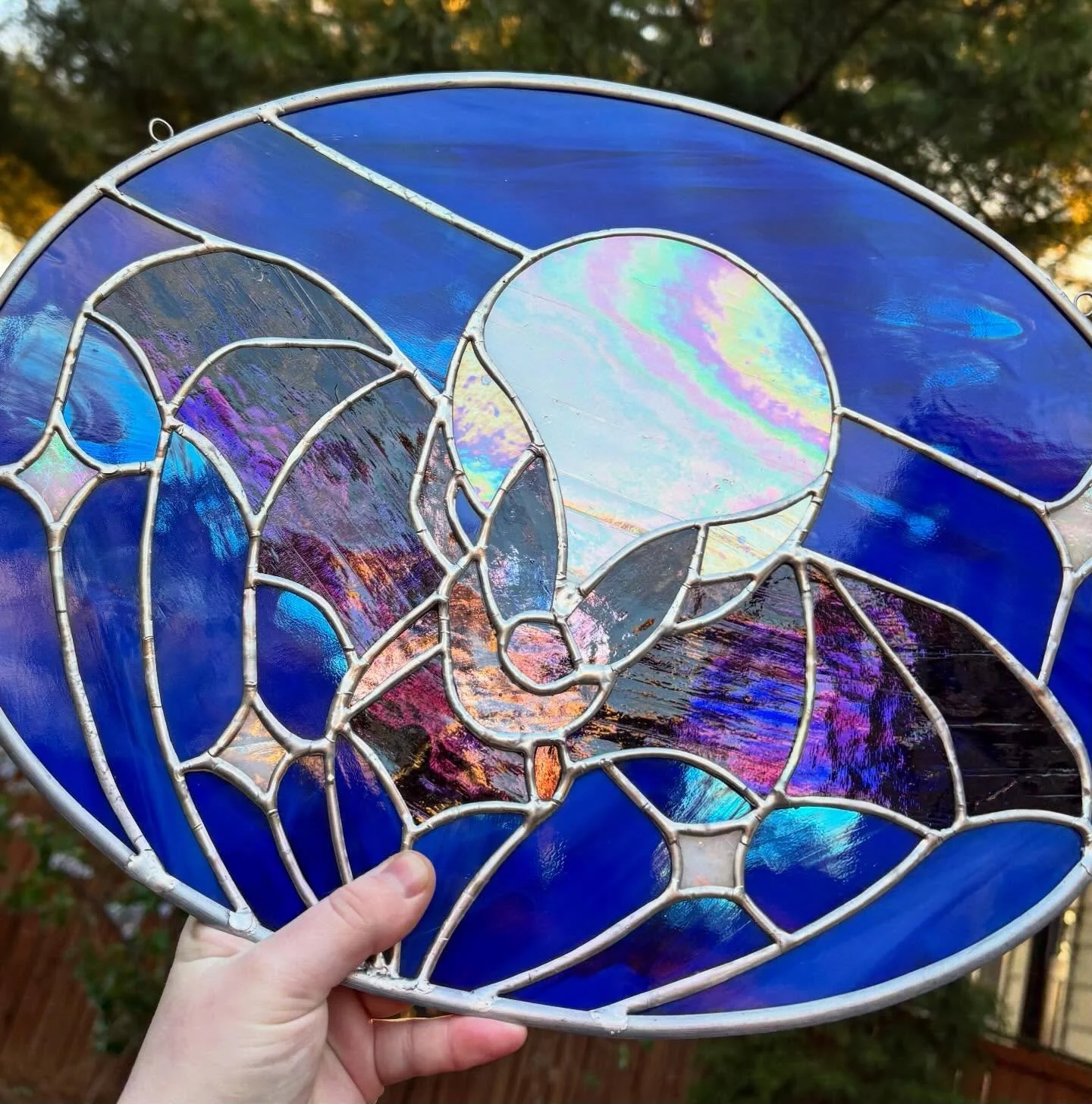 She is risen. Finished this yesterday and thought about Batty from Ferngully

#stainedglass #art #glassart #columbusartist #glasspainting