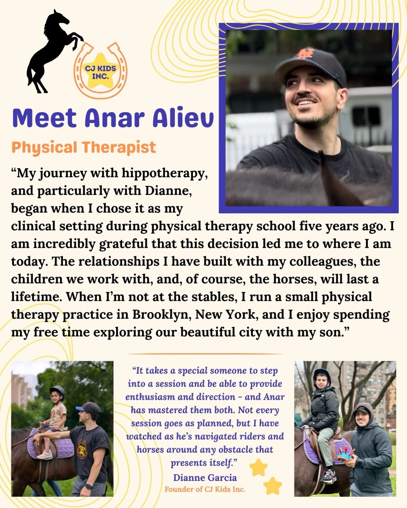 We&rsquo;re taking a moment to shine the spotlight on Anar &mdash; someone whose calm energy, thoughtful presence, and steady leadership make a world of difference in our sessions. 🐴✨

From helping riders feel safe and confident, to supporting our t