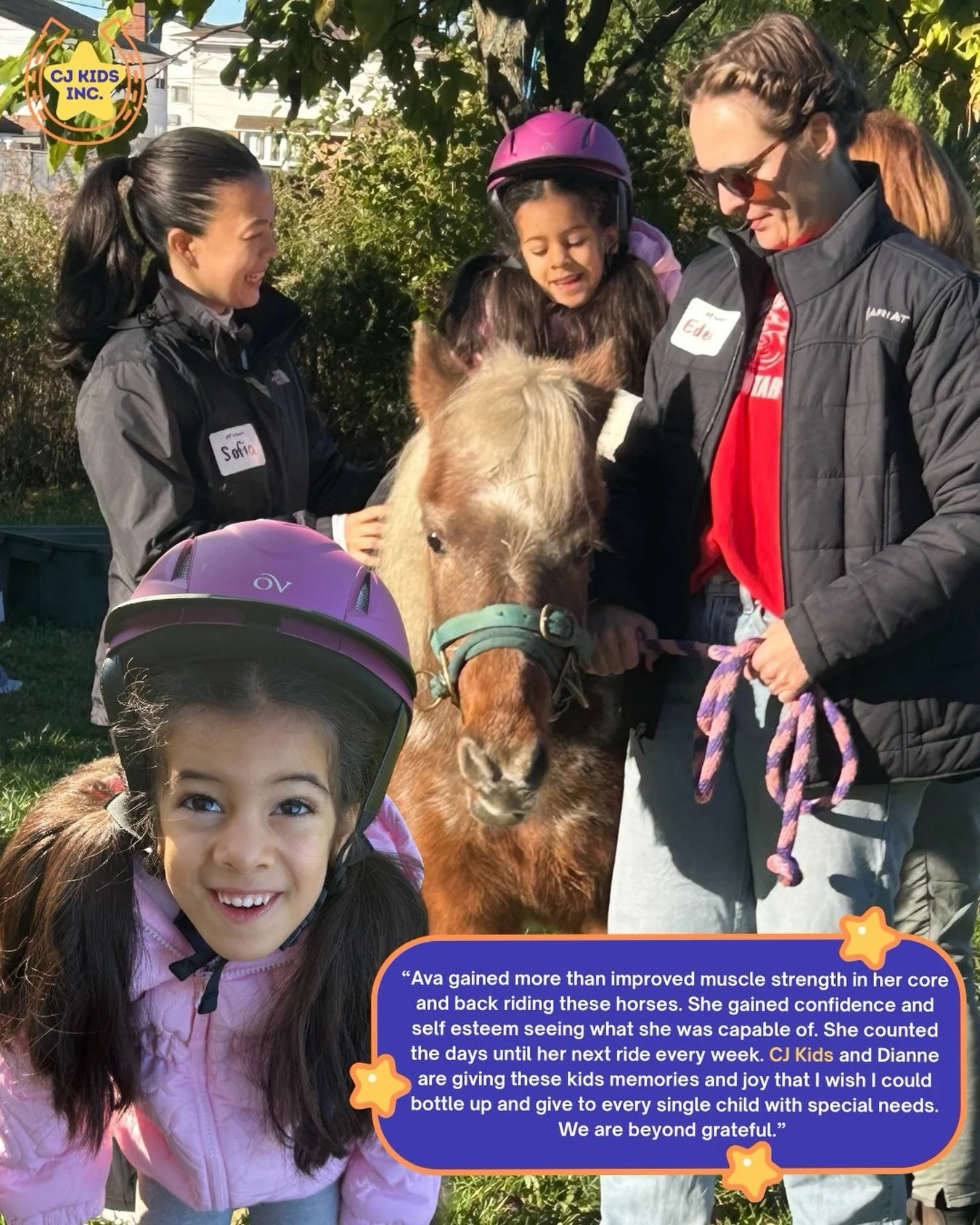 Nothing is warming our hearts more this winter than hearing success stories from riders like Ava and their families &hearts;️ 

This Giving Tuesday, you can help more riders like Ava by donating to our campaign at the Give Butter link in our bio, or 