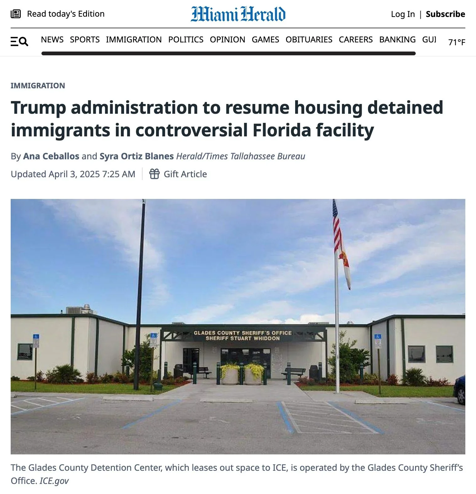 Katie Blankenship on the Miami Herald