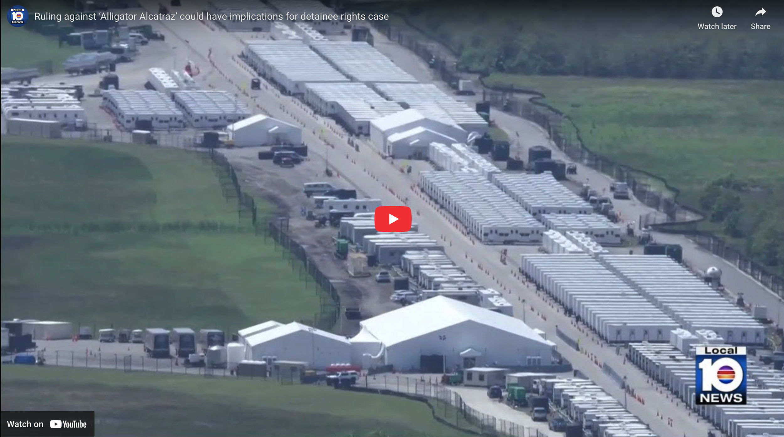 Ruling against ‘Alligator Alcatraz’ could have implications for detainee rights case | WPLG Local 10