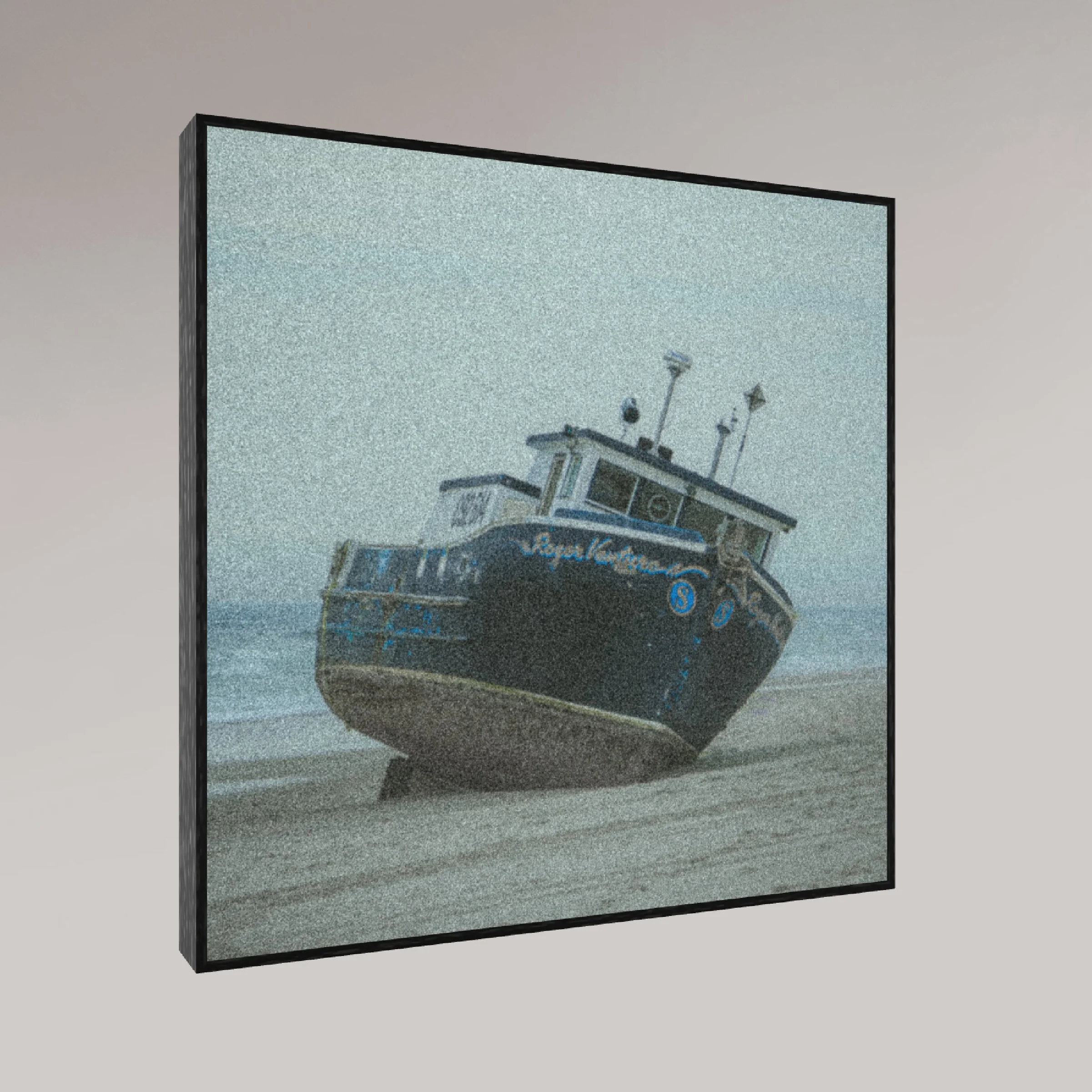ocean photography print – Shipwrecked – MicroDose framed wall art