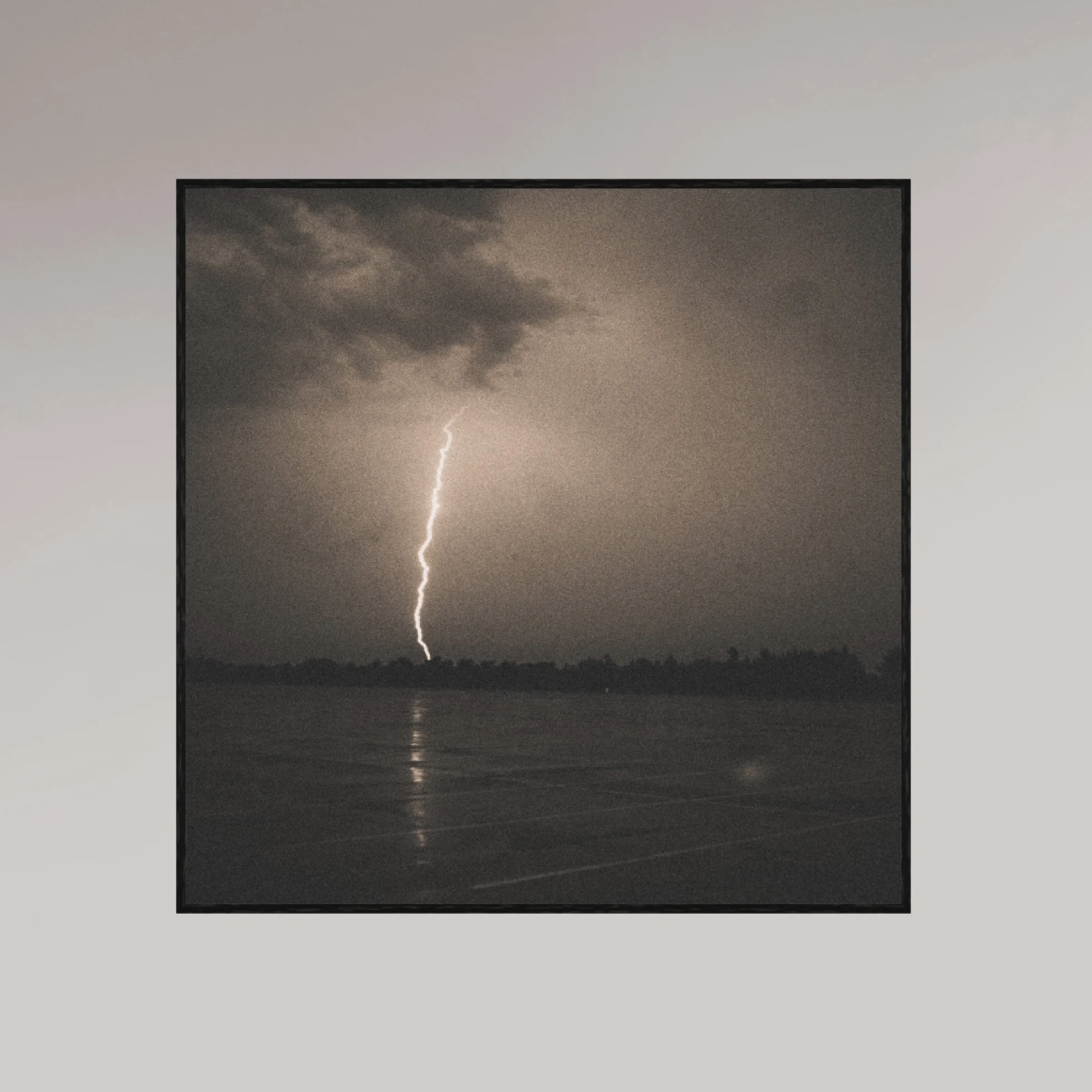 ocean photography print – Struck – MicroDose framed wall art