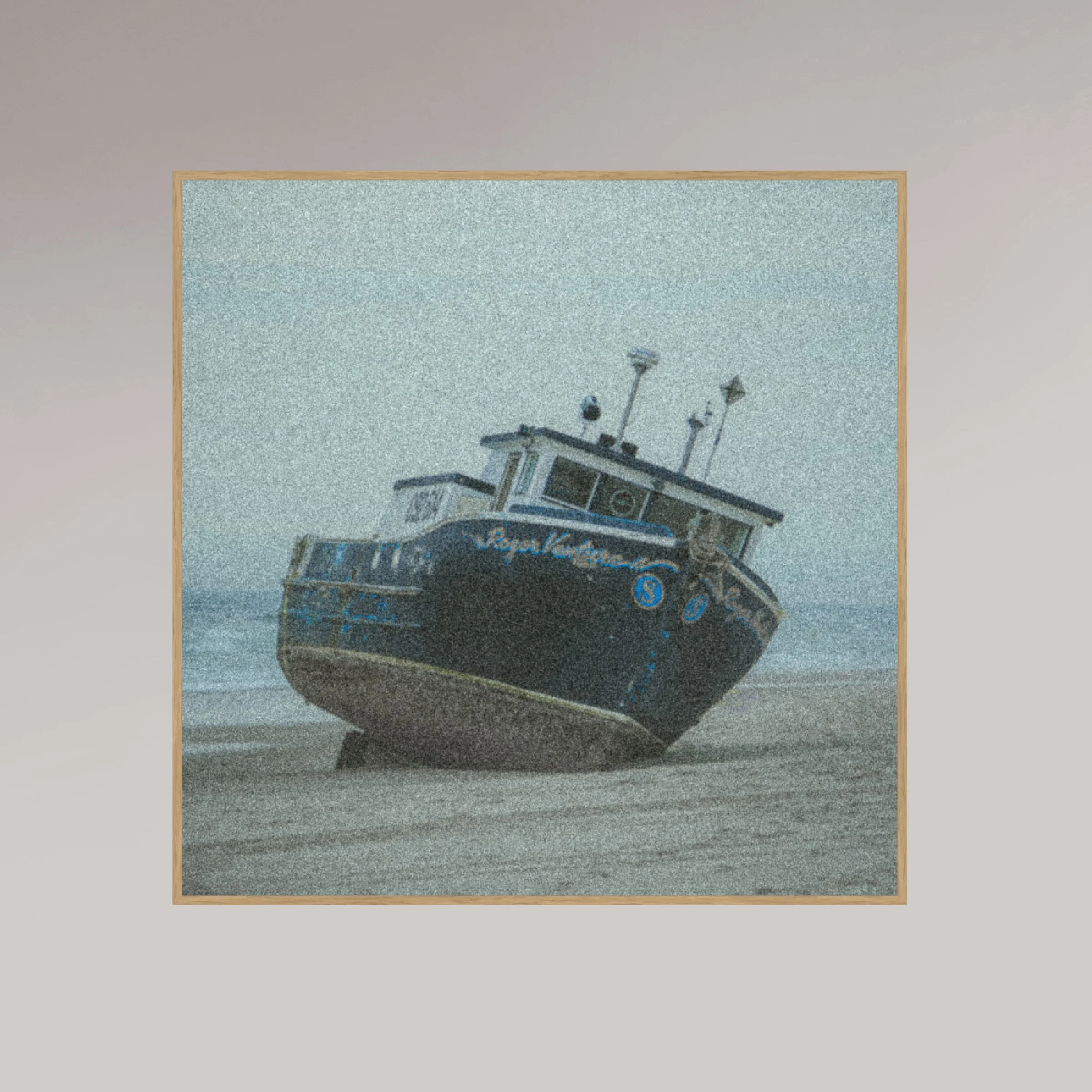 ocean photography print – Shipwrecked – MicroDose framed wall art