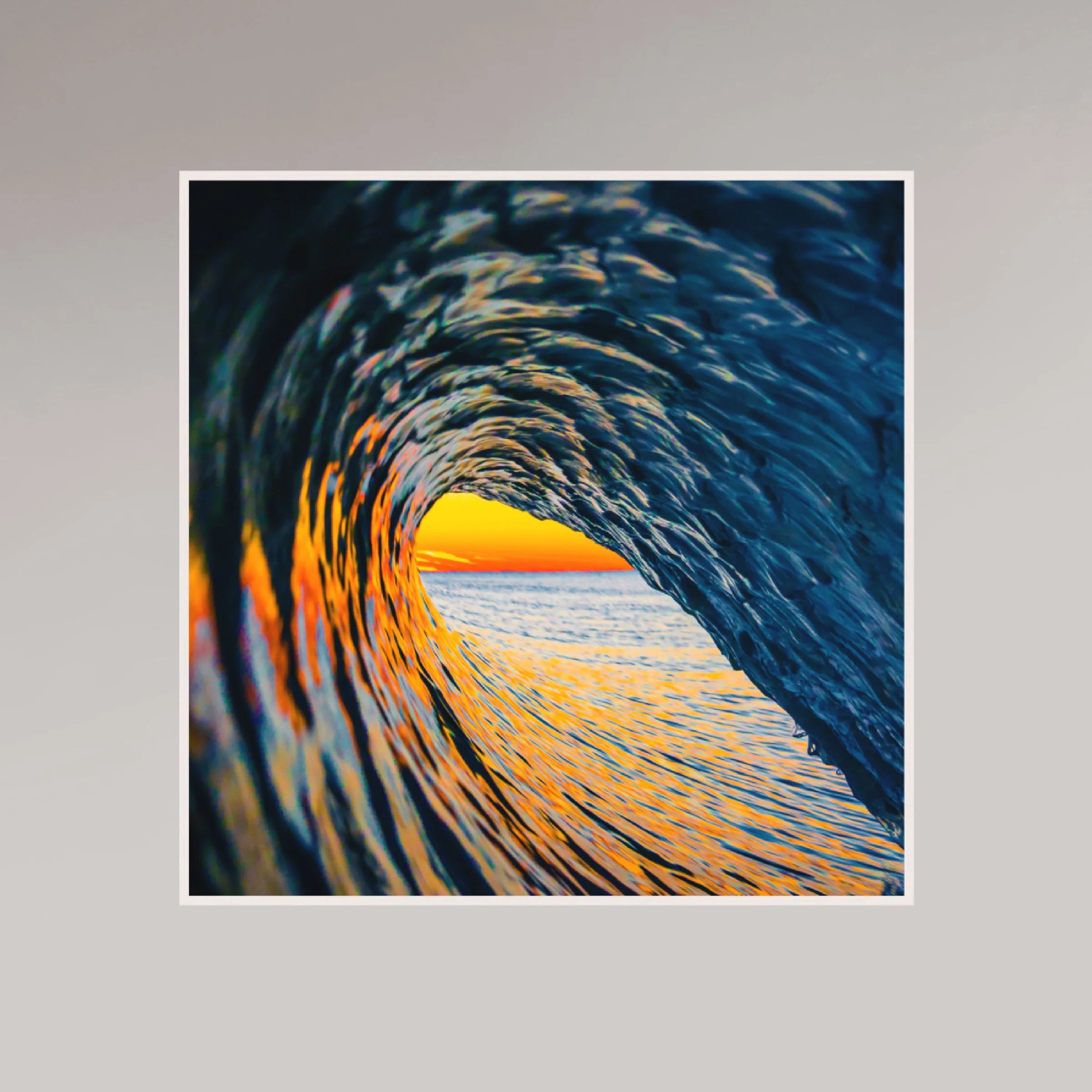 ocean photography print – Rainbow Room – MicroDose framed wall art