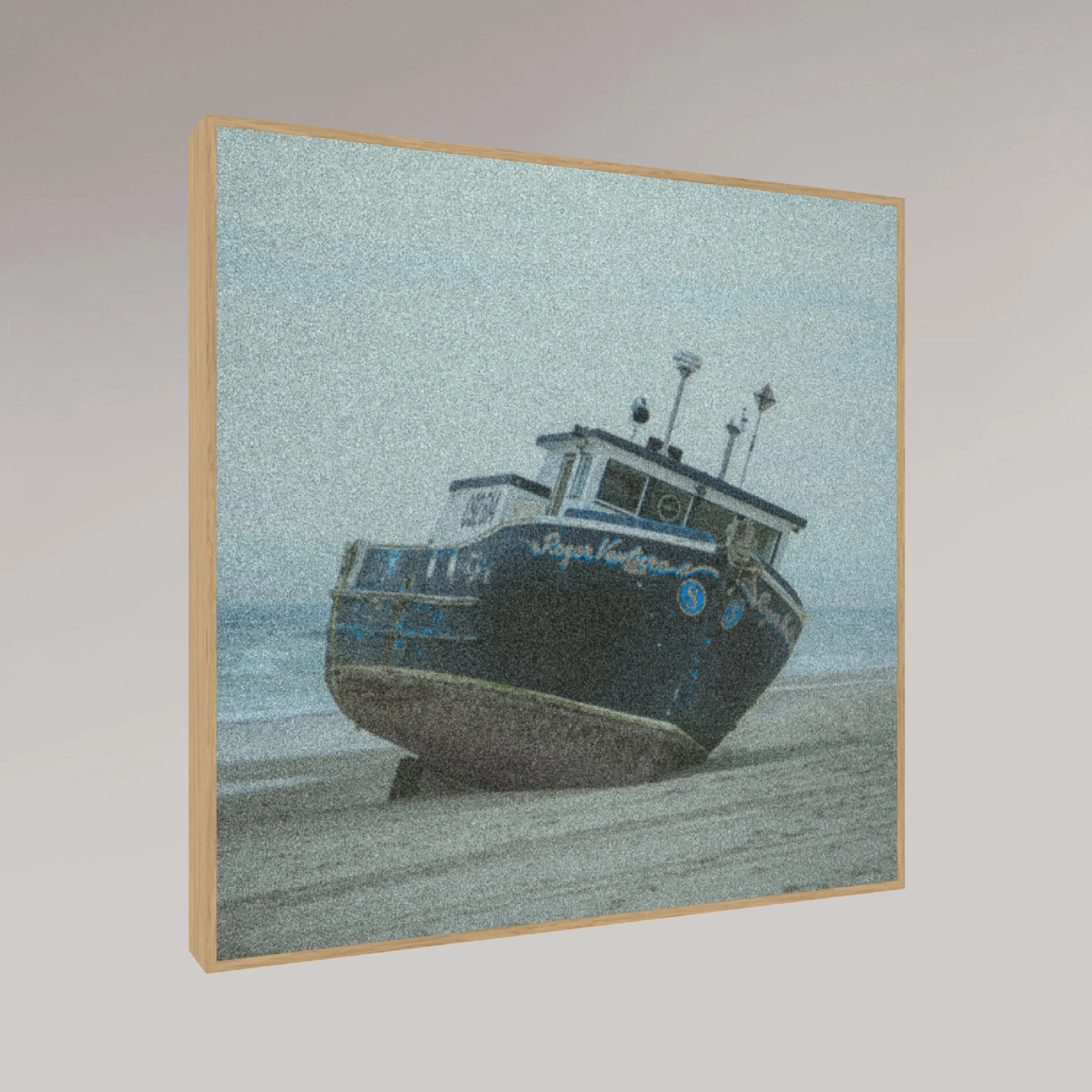 ocean photography print – Shipwrecked – MicroDose framed wall art