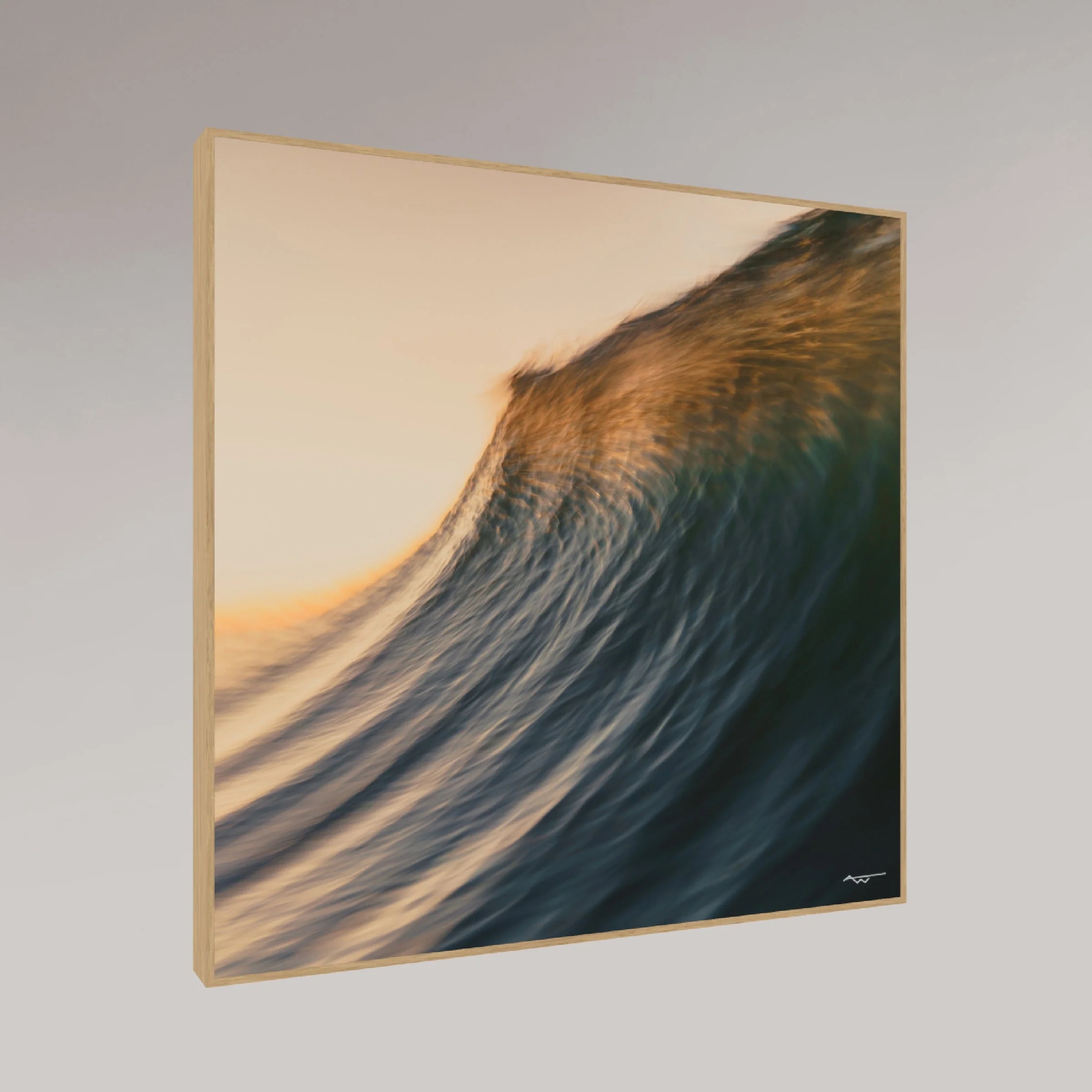 ocean photography print –Gilded – MicroDose framed wall art