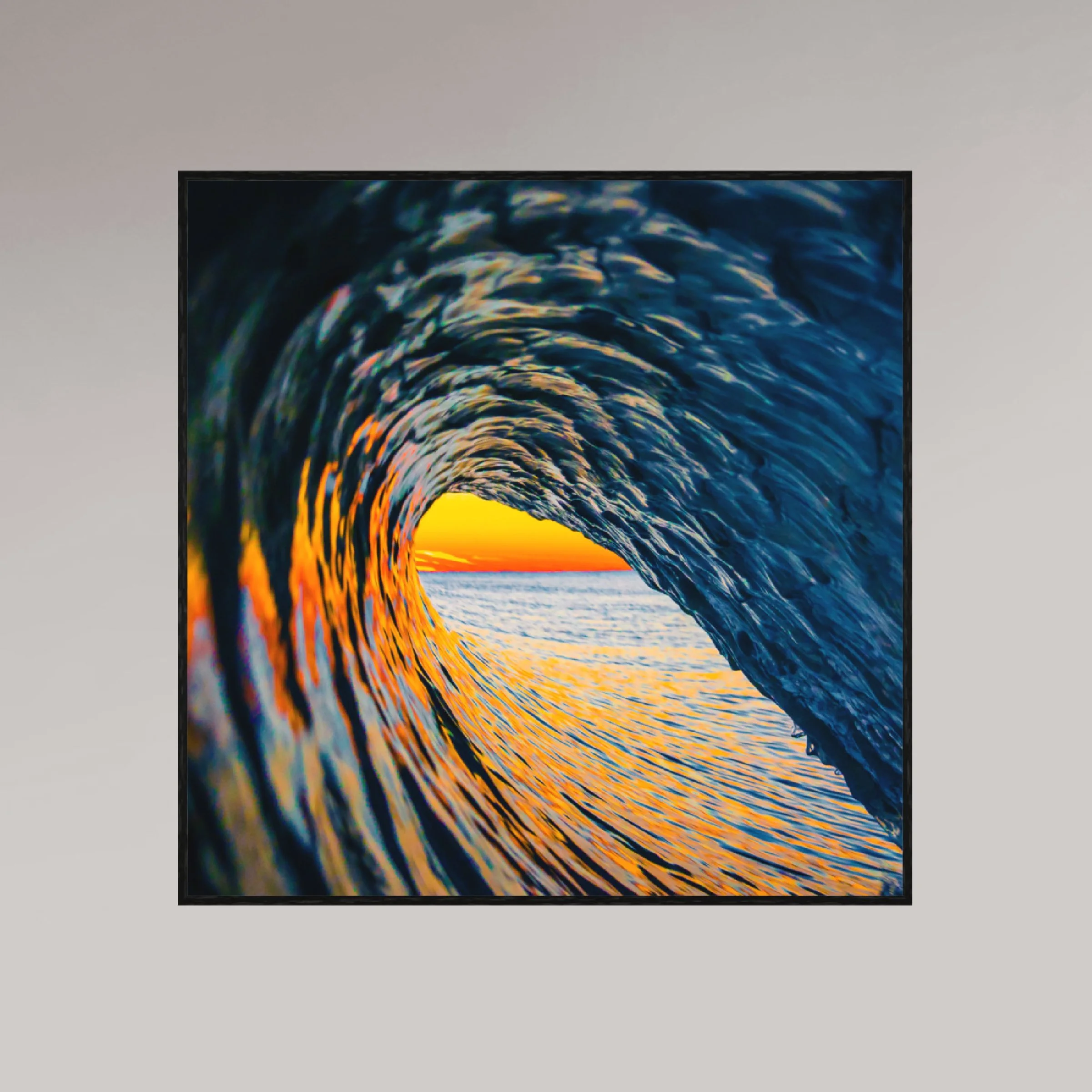 ocean photography print – Rainbow Room – MicroDose framed wall art