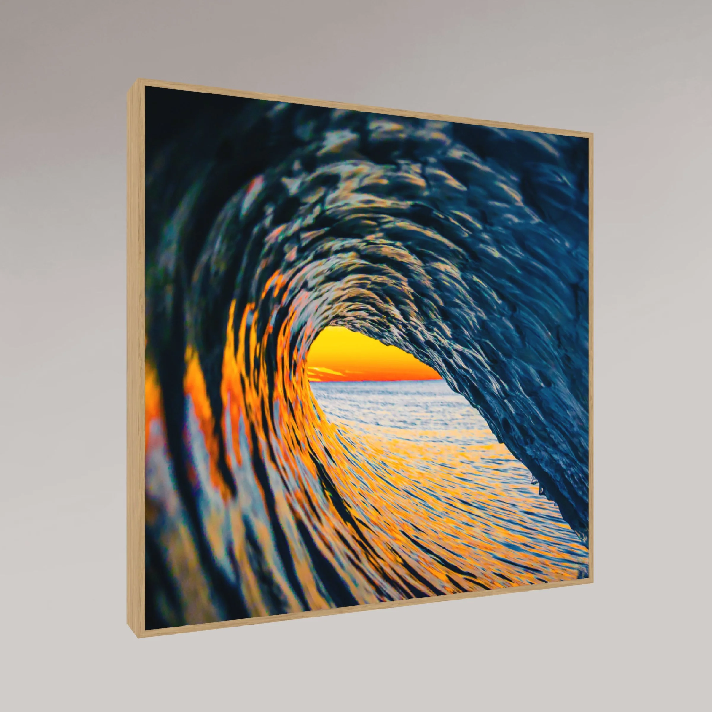 ocean photography print – Rainbow Room – MicroDose framed wall art