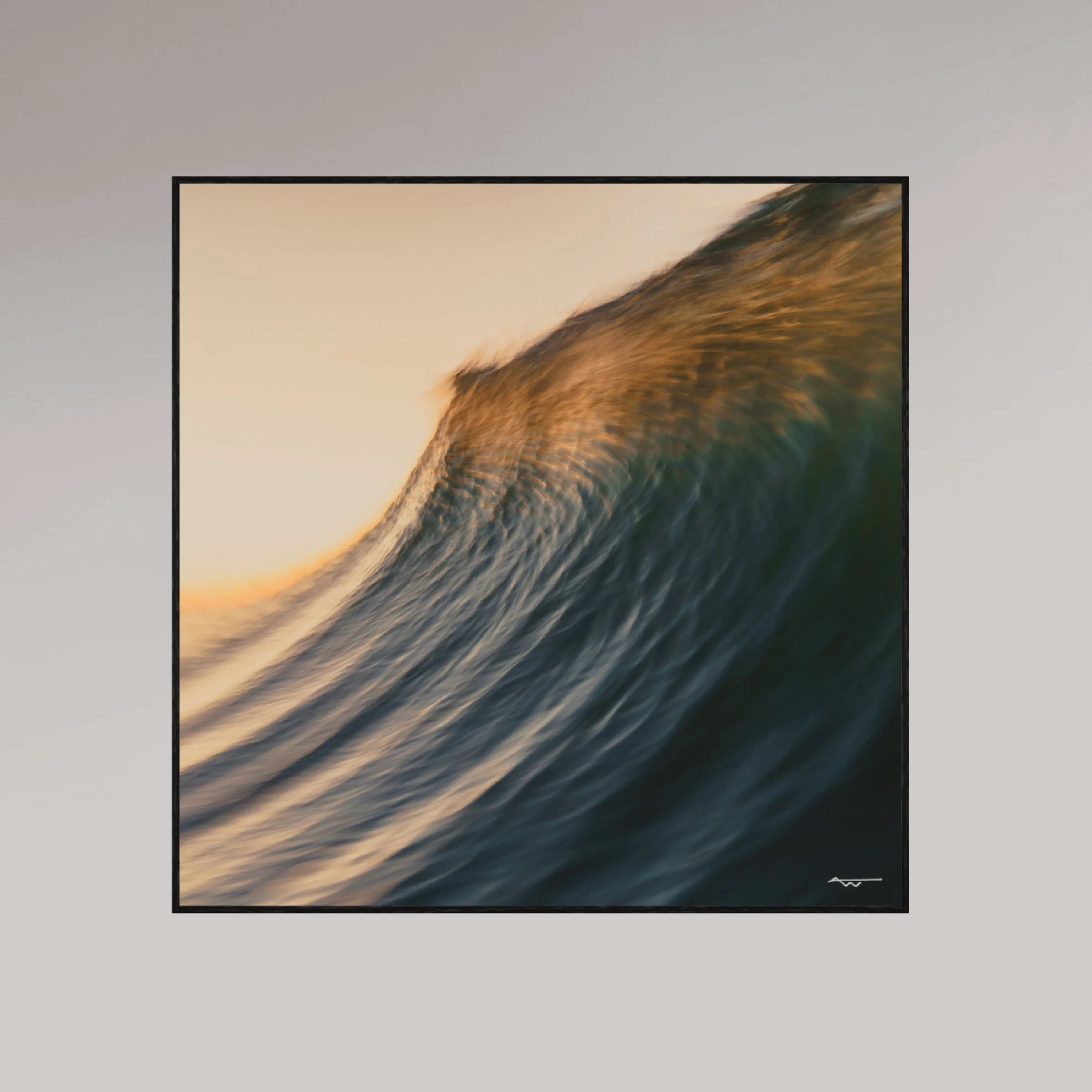 ocean photography print –Gilded – MicroDose framed wall art